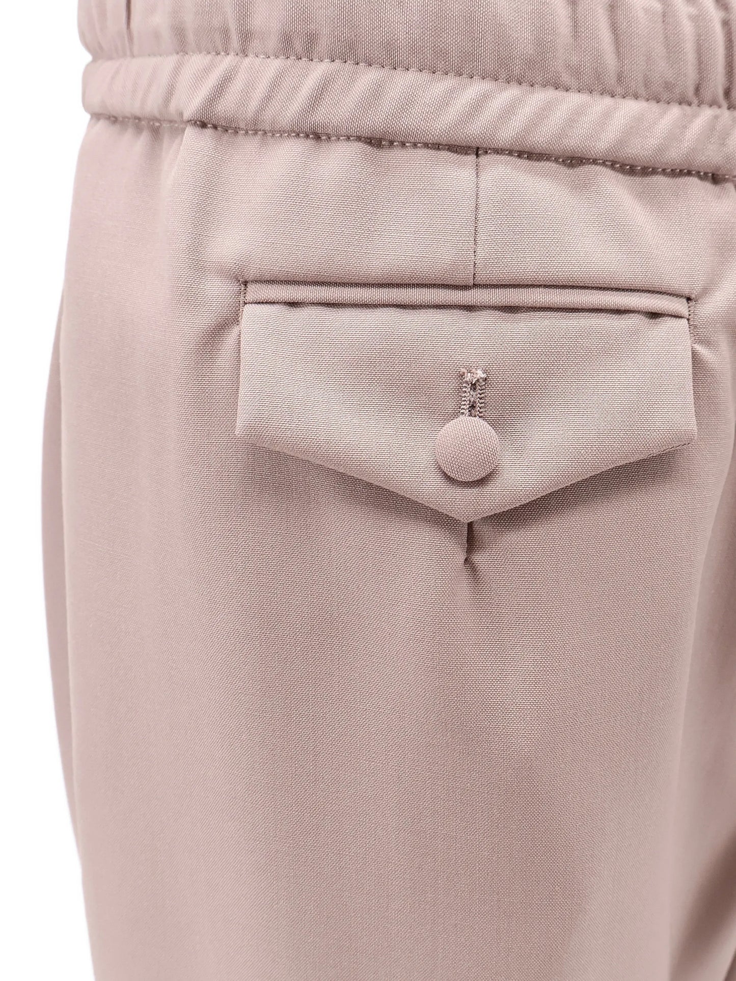 drawstring button pocket trousers