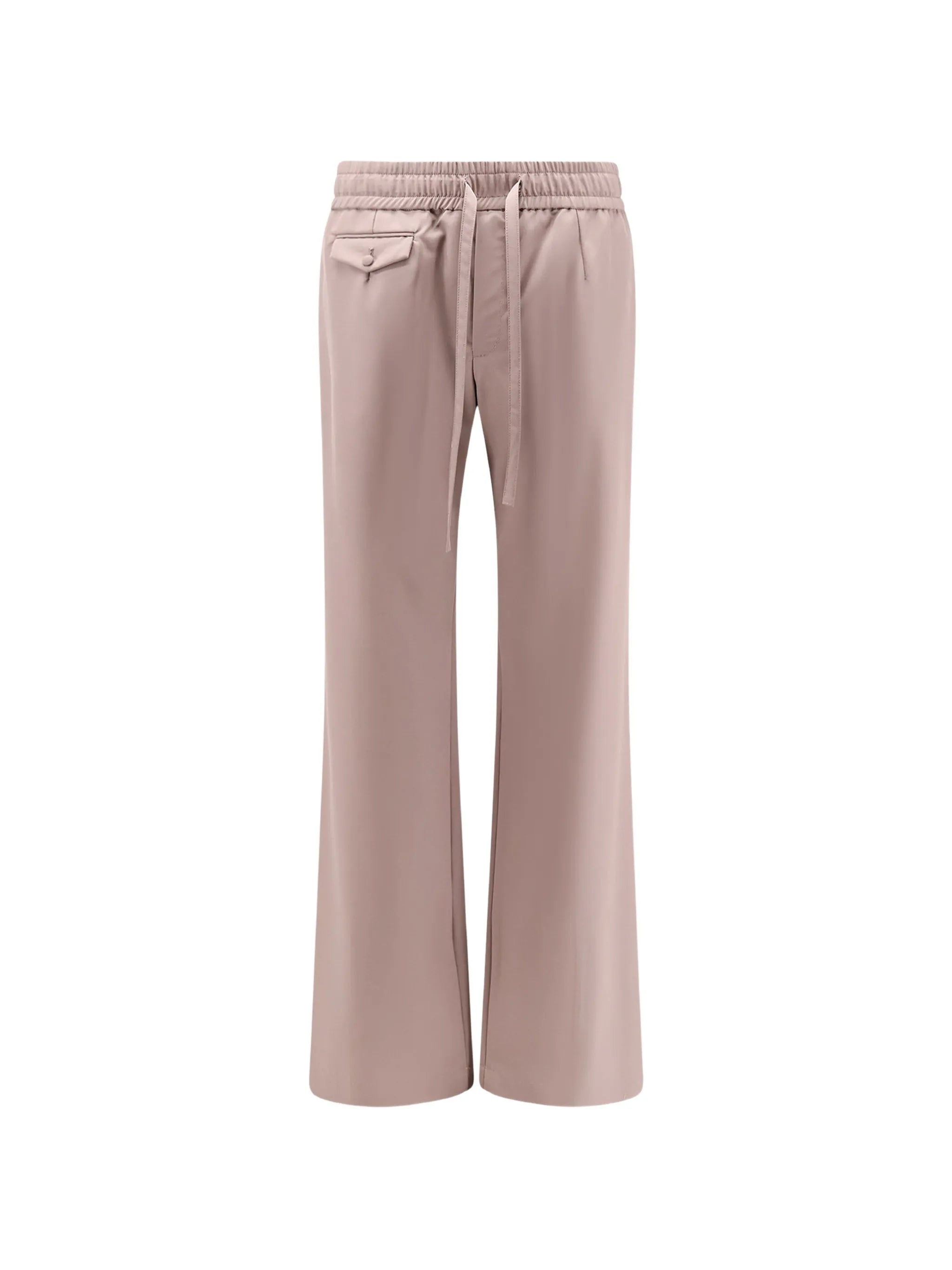 drawstring button pocket trousers