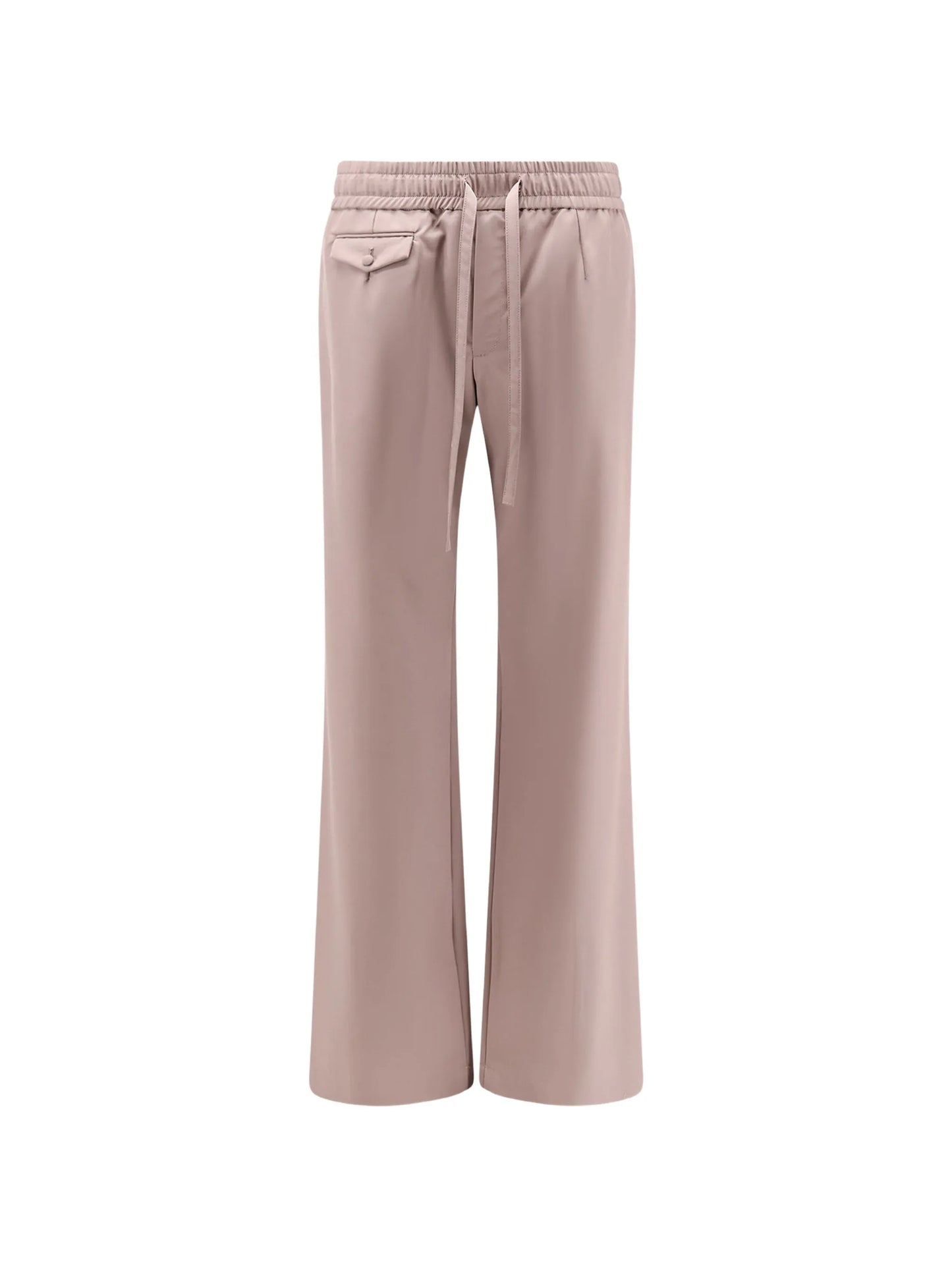 drawstring button pocket trousers