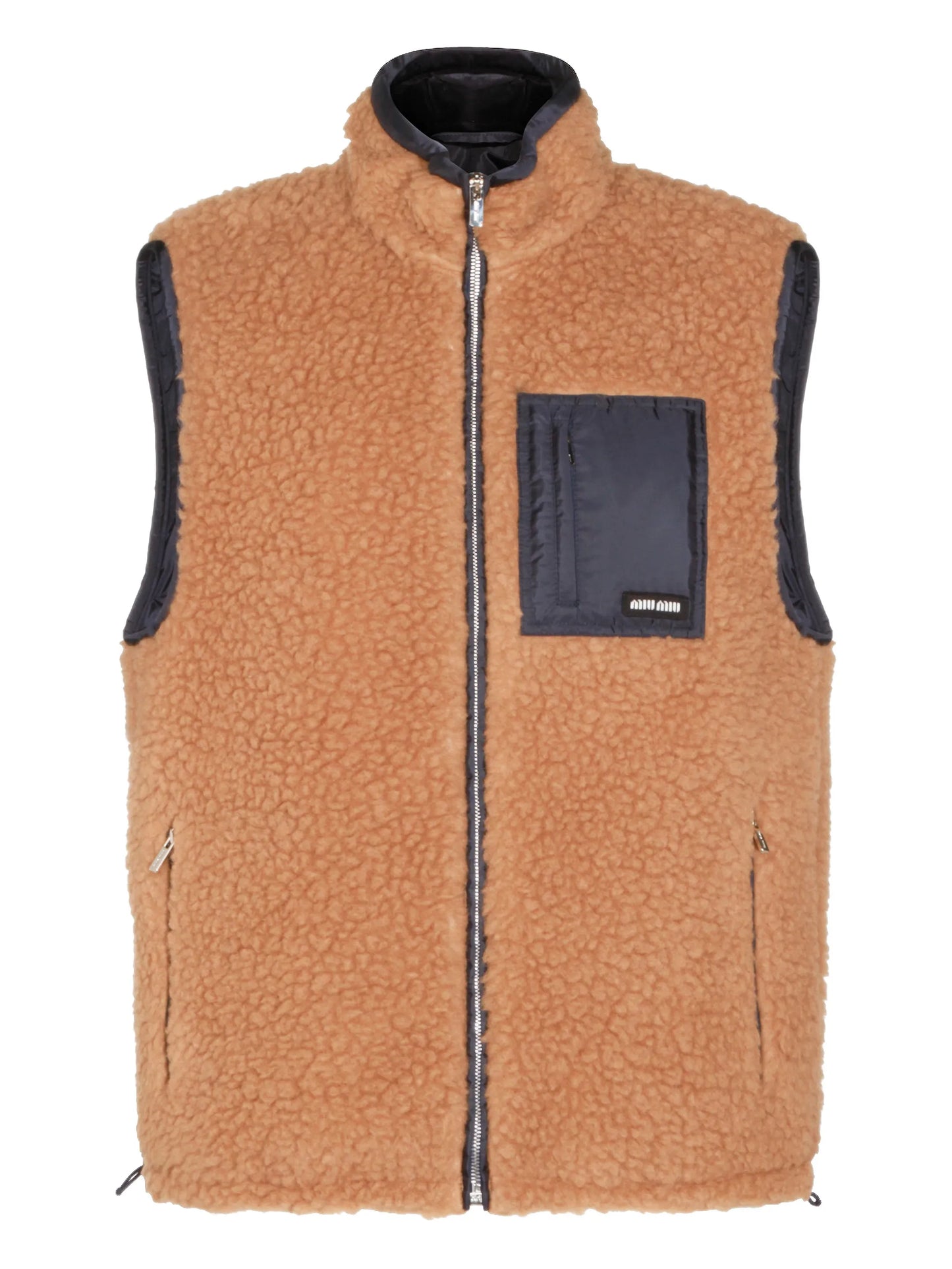 Teddy zip pocket gilet