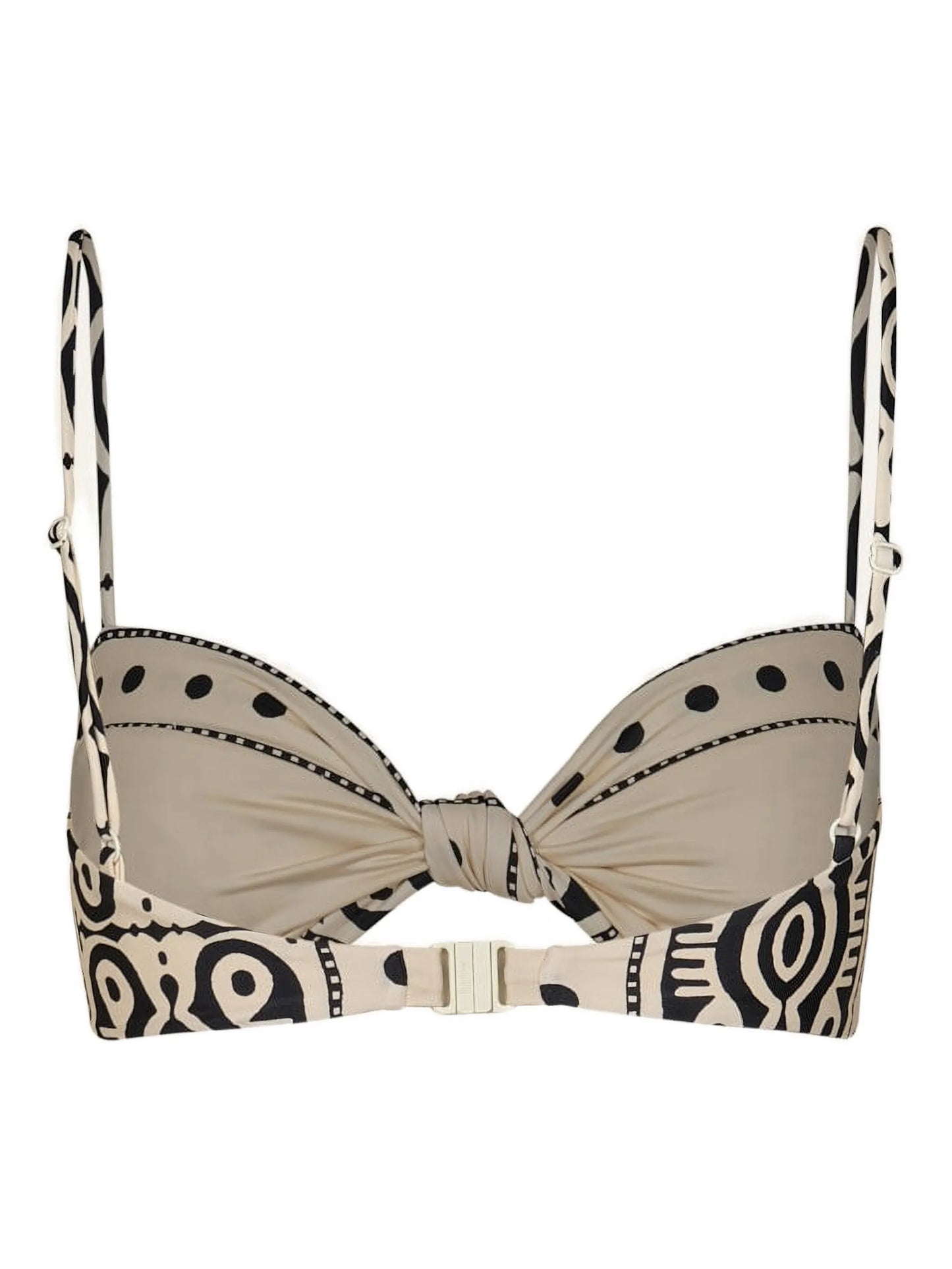 Bandana Marina printed knot-detail bikini top