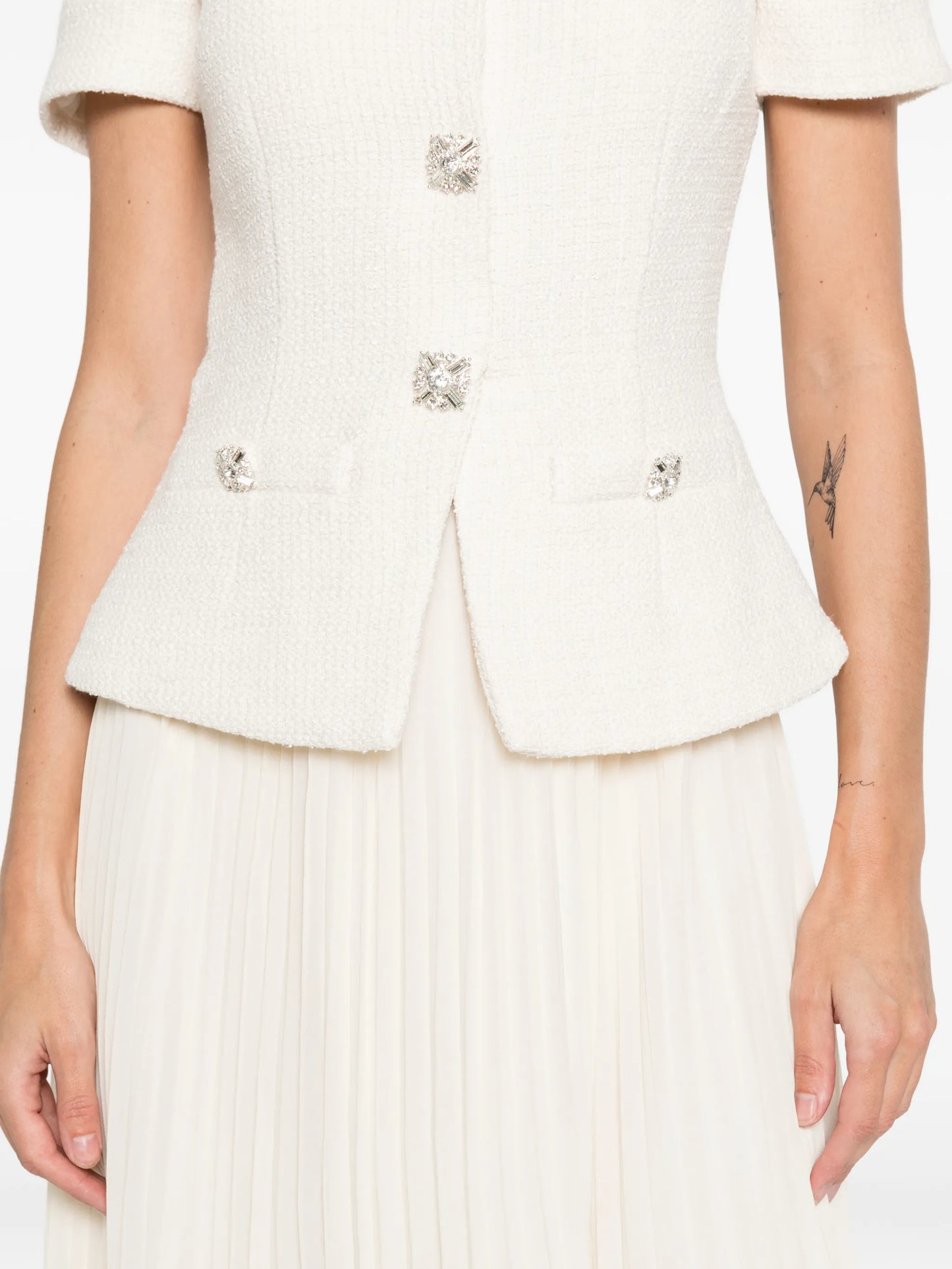 panelled midi dress