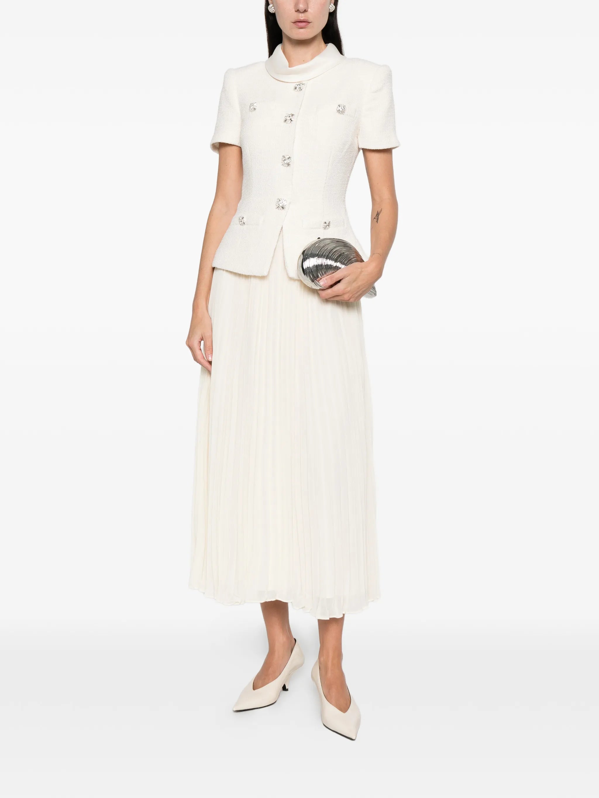 panelled midi dress