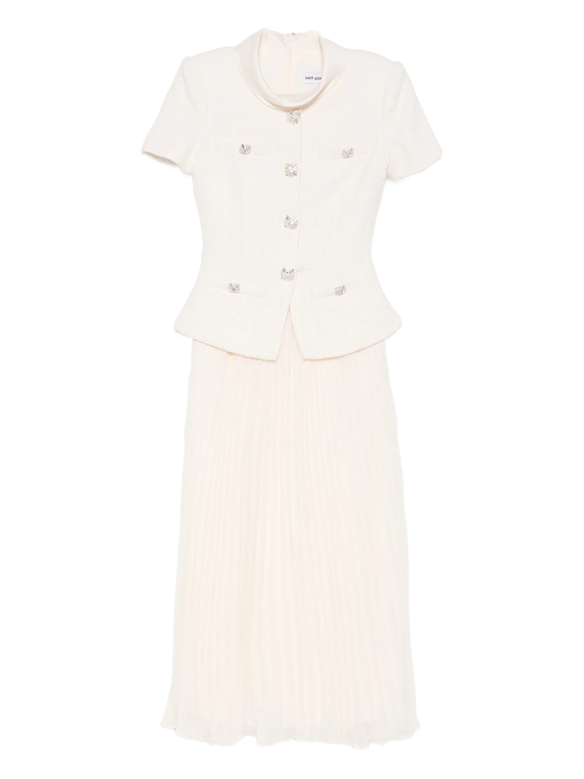 panelled midi dress
