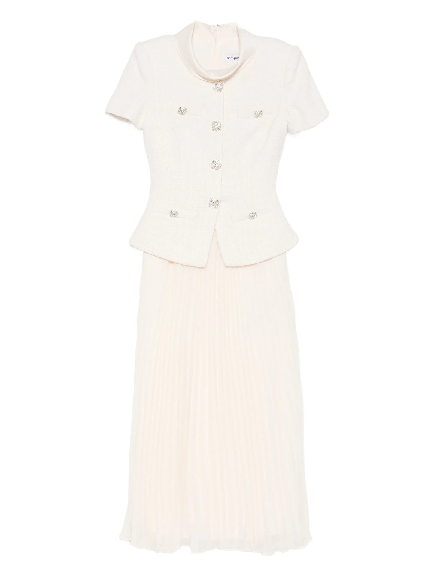 panelled midi dress