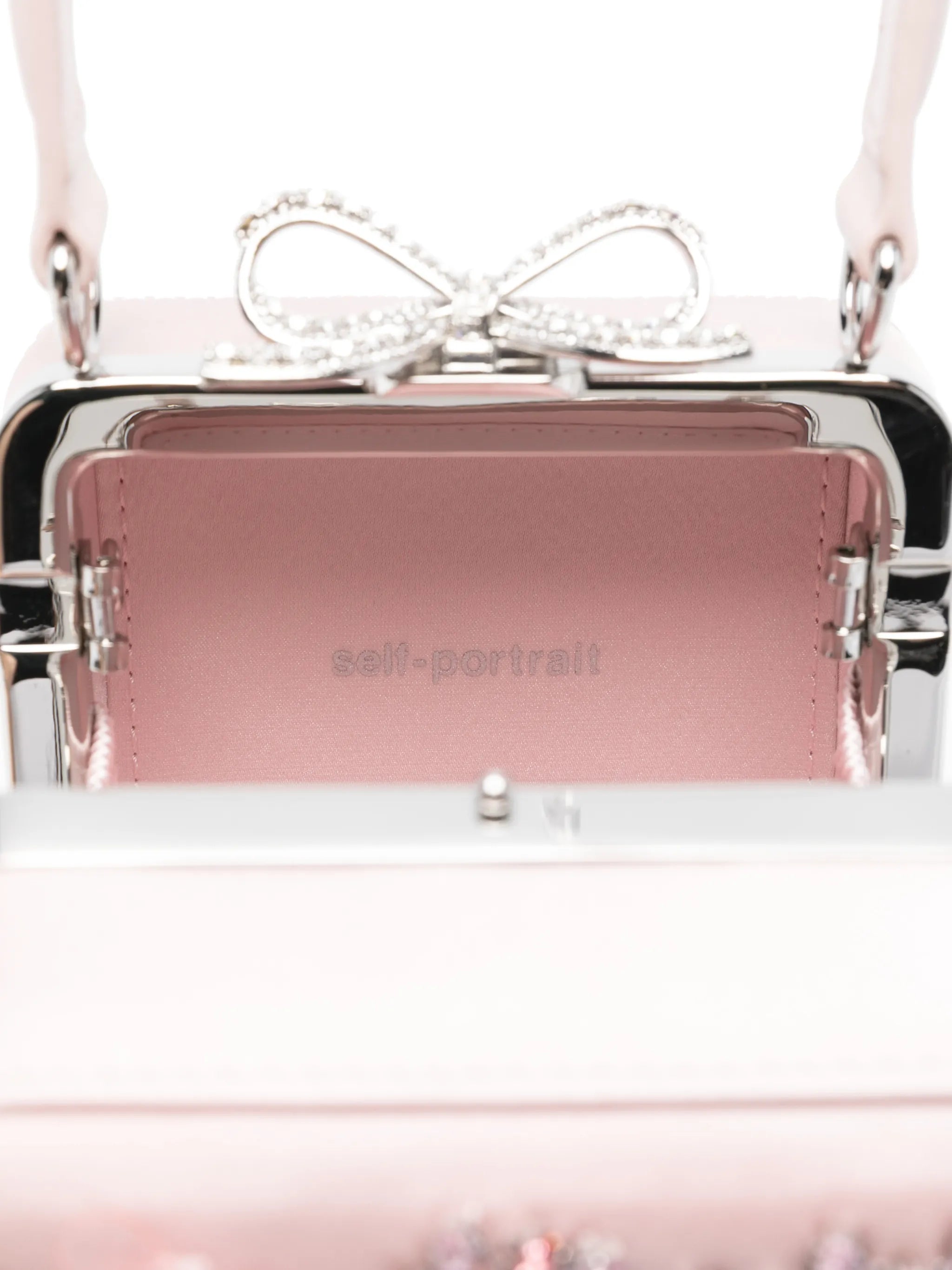 floral embellished top handle tote bag