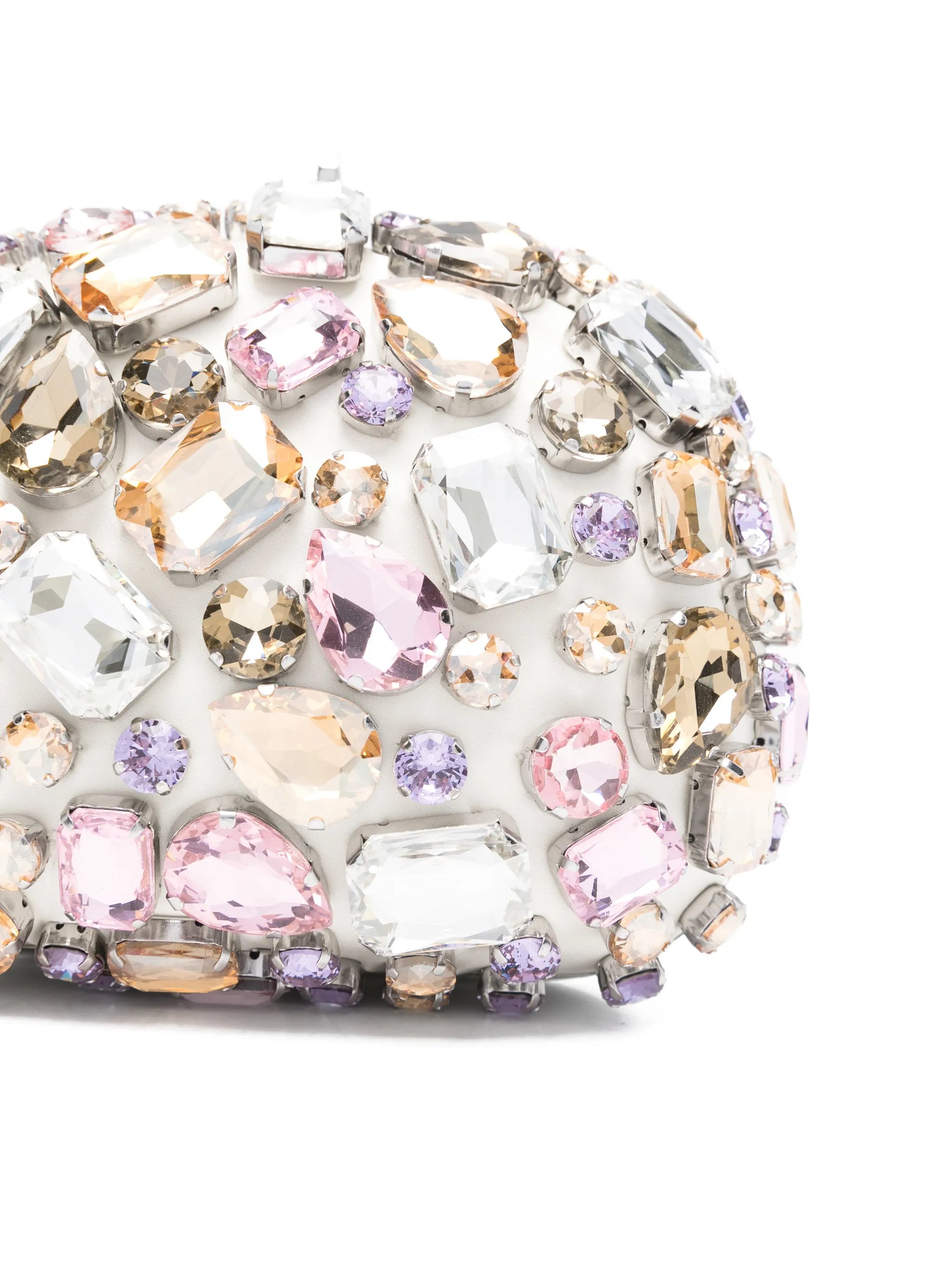 crystal-embellished mini clutch bag