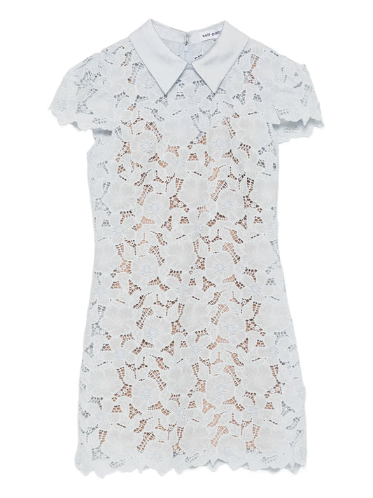 floral lace mini dress