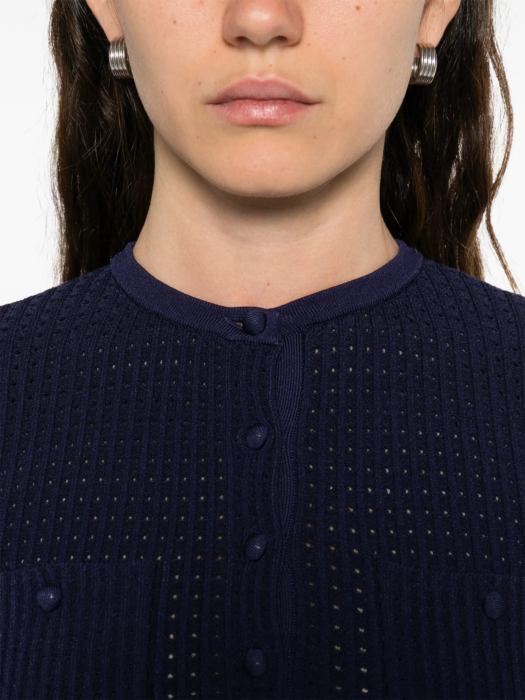 scalloped collar pocket mini dress