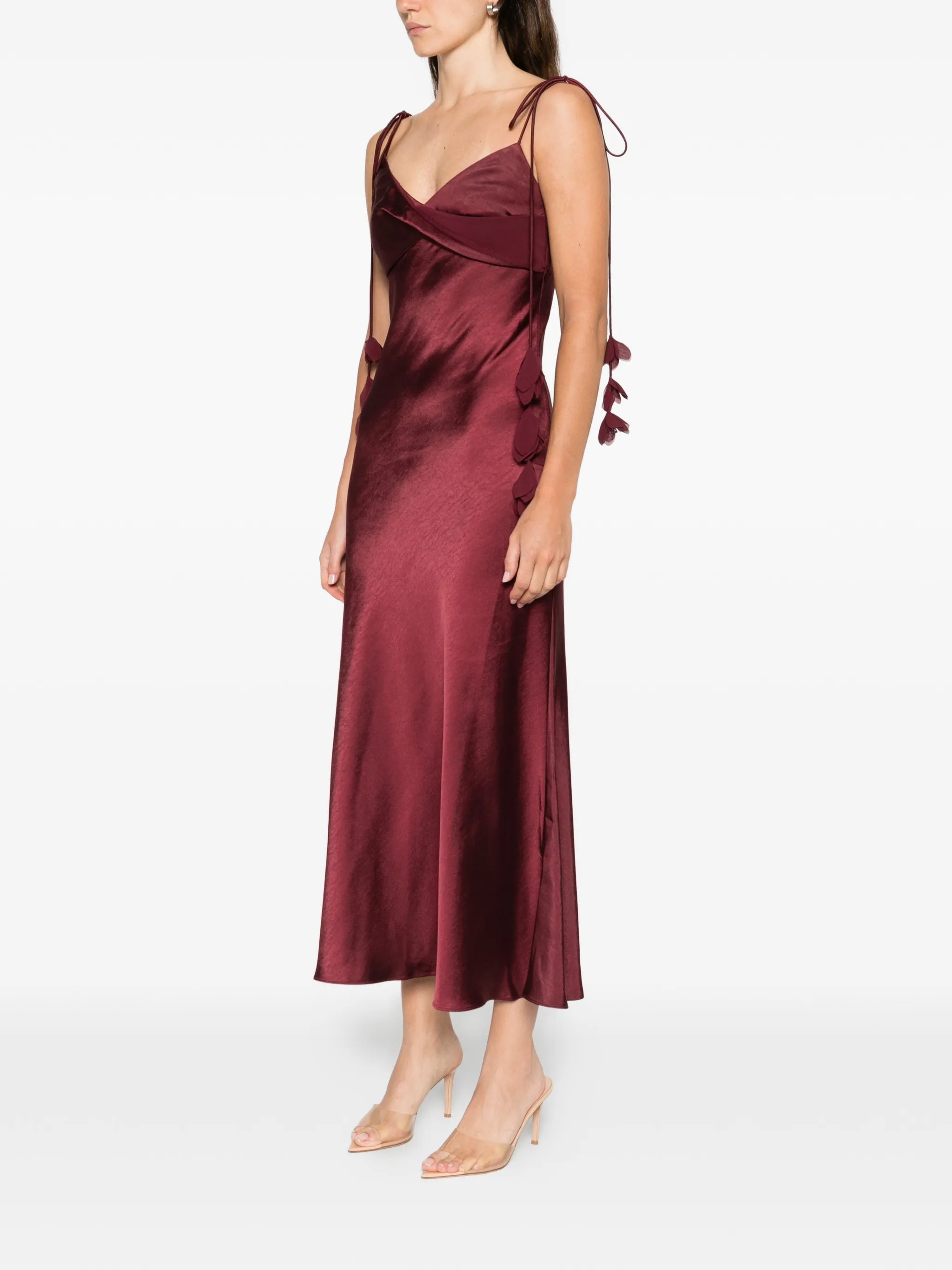 tie-strap midi dress