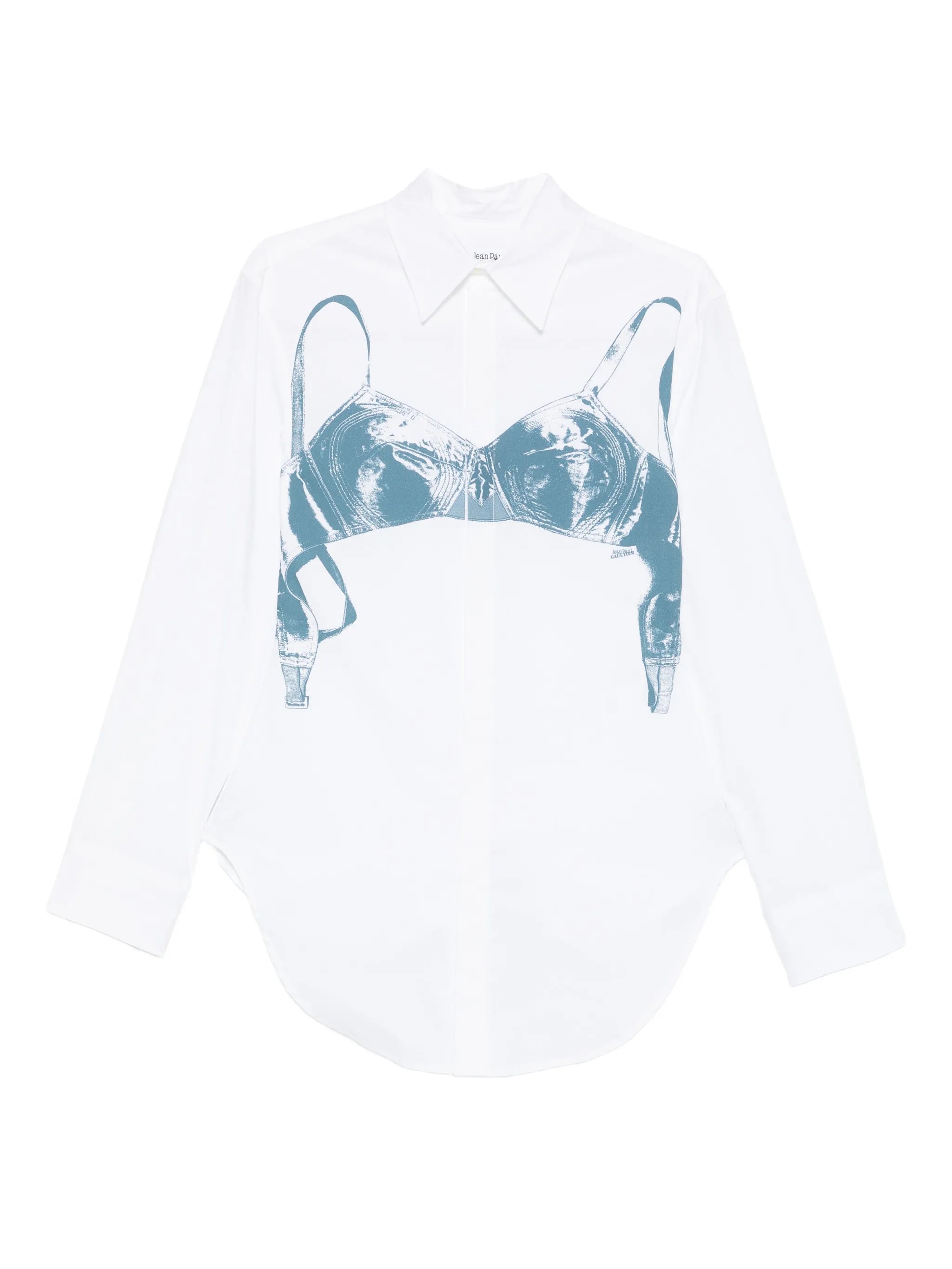 Bra-print cotton shirt
