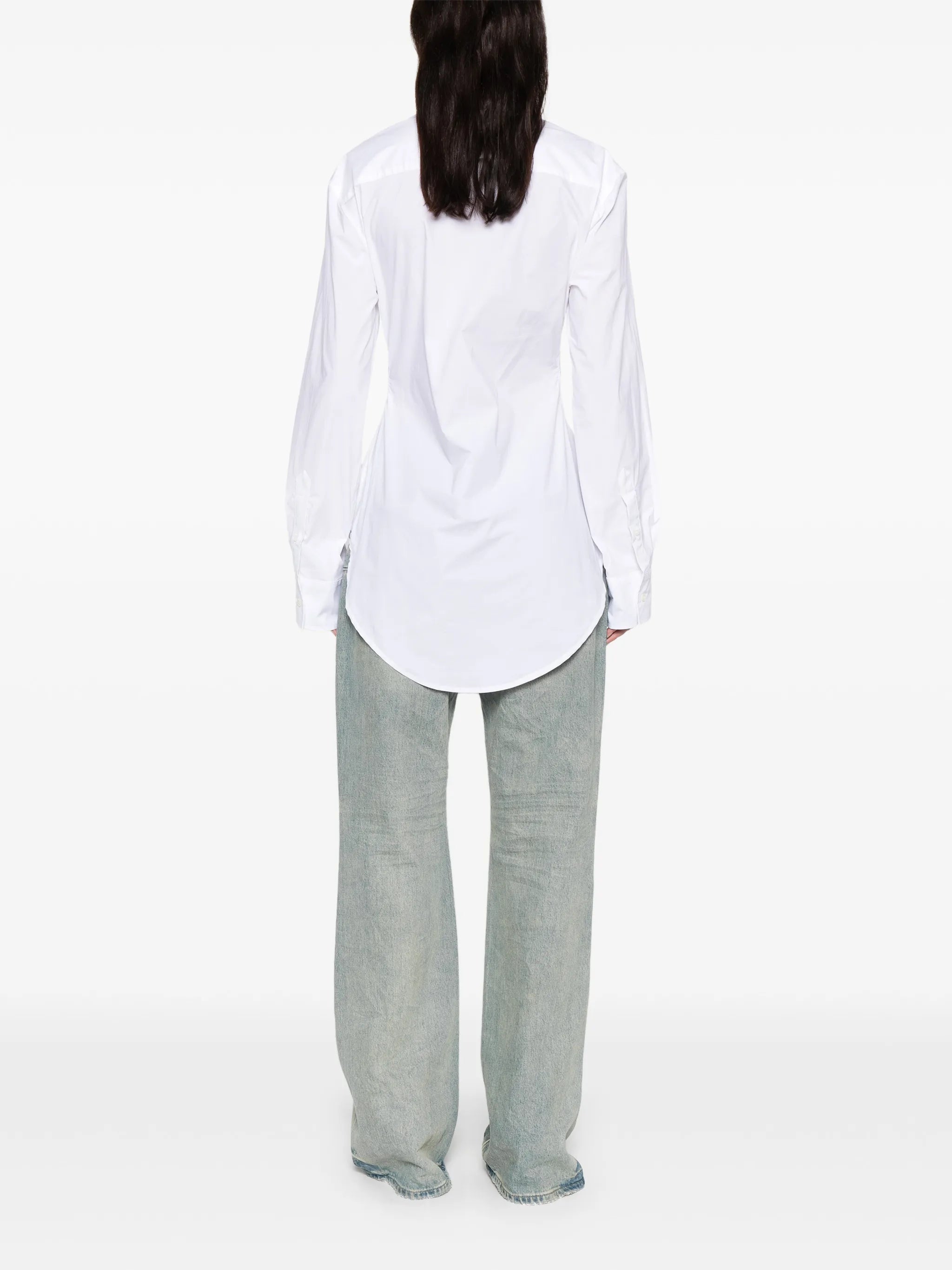 Bra-print cotton shirt