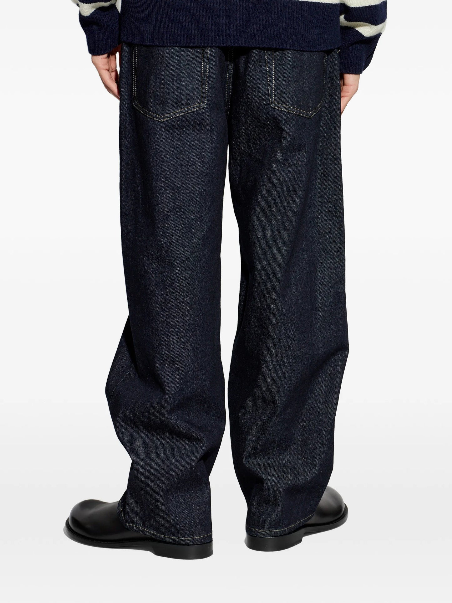 button-fastening jeans