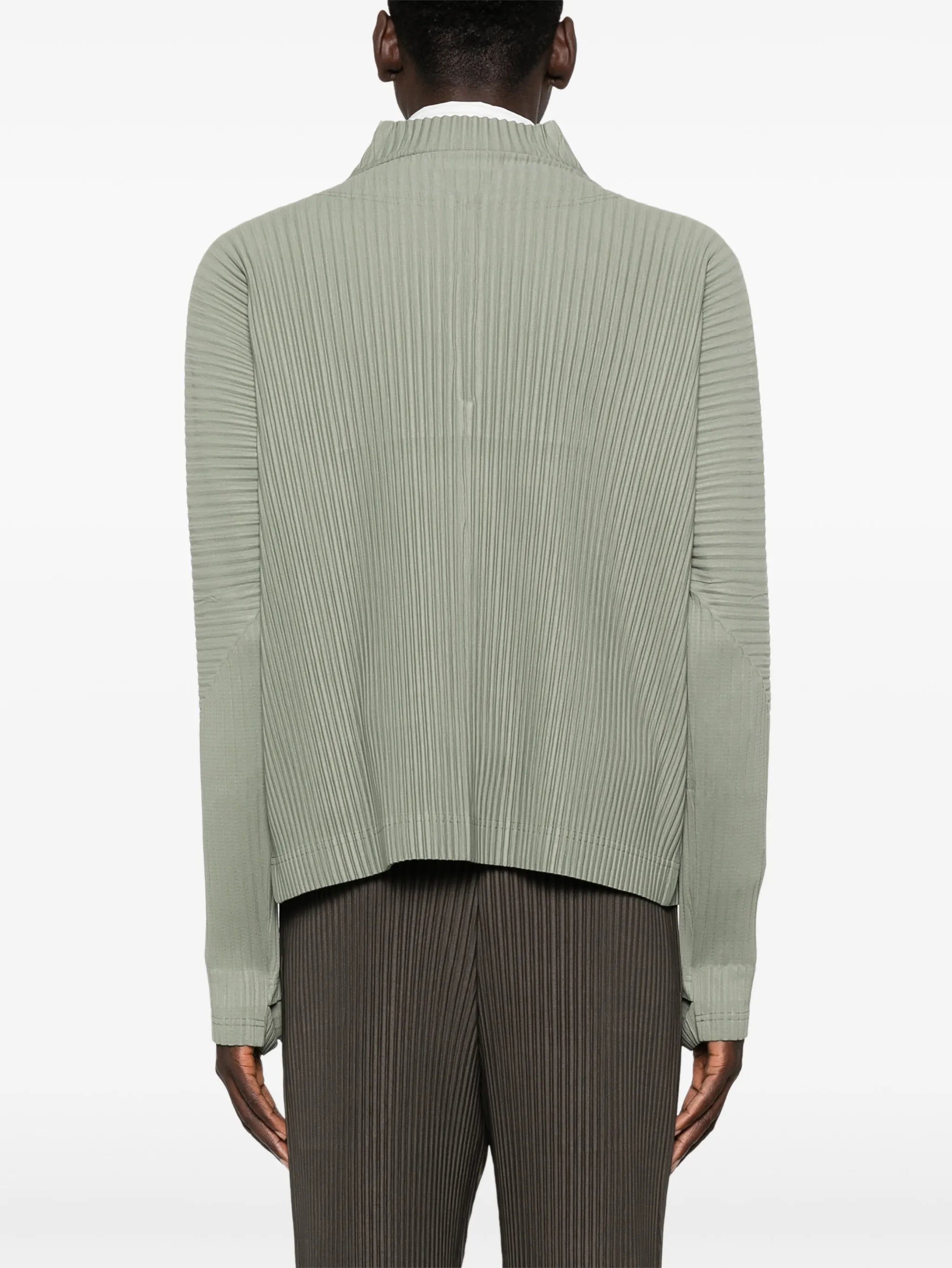 zip plissé top