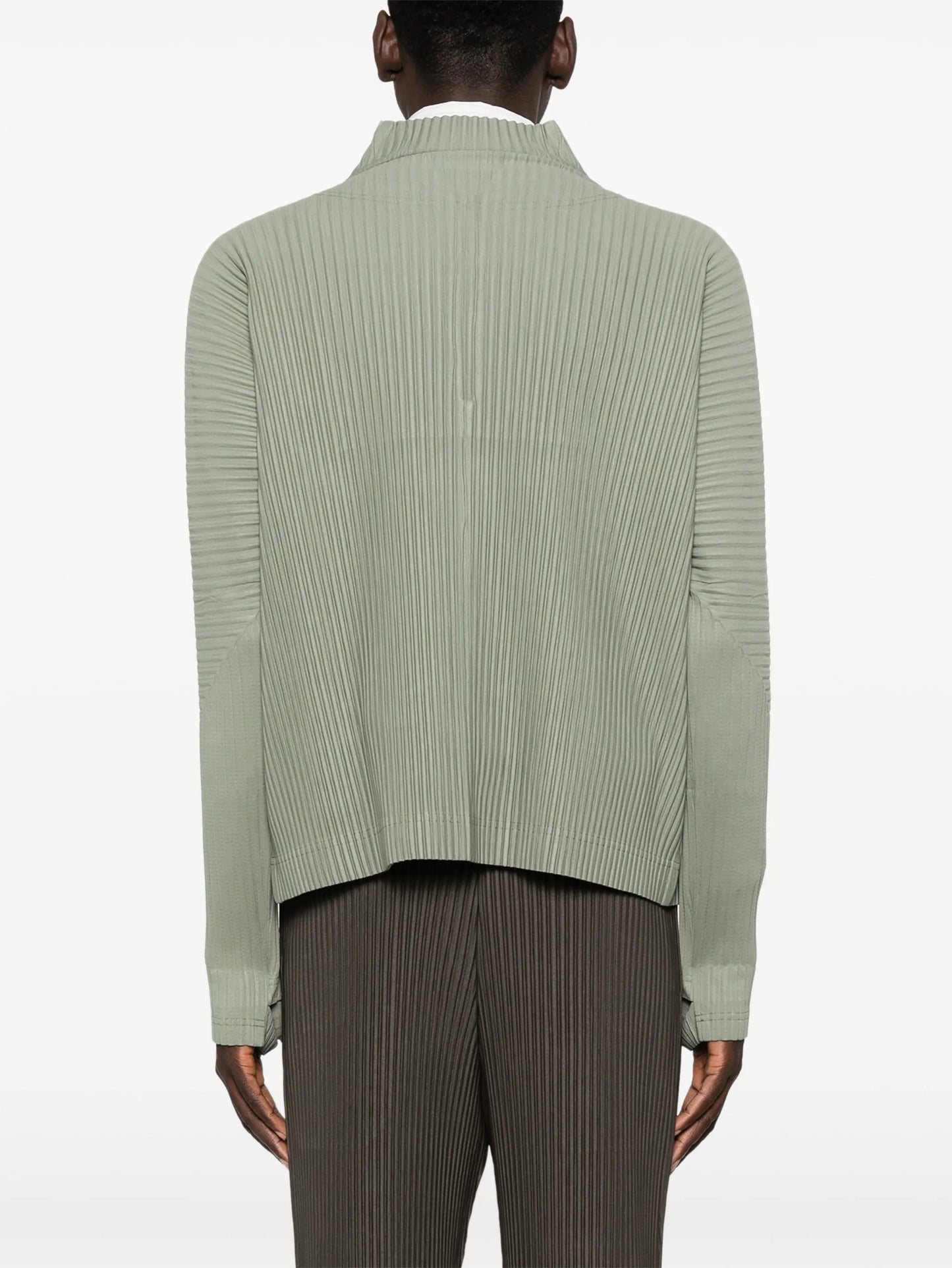 zip plissé top