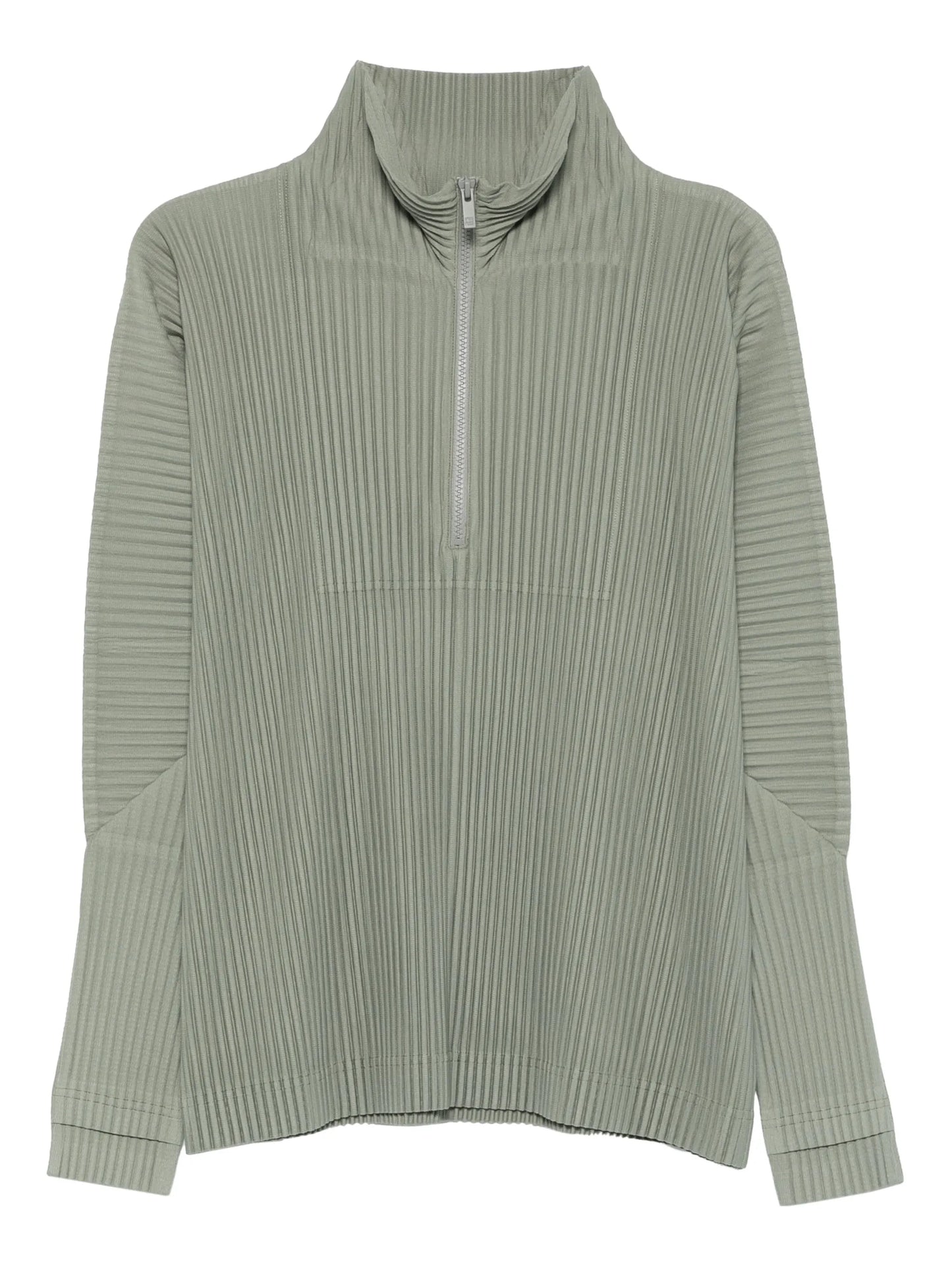 zip plissé top