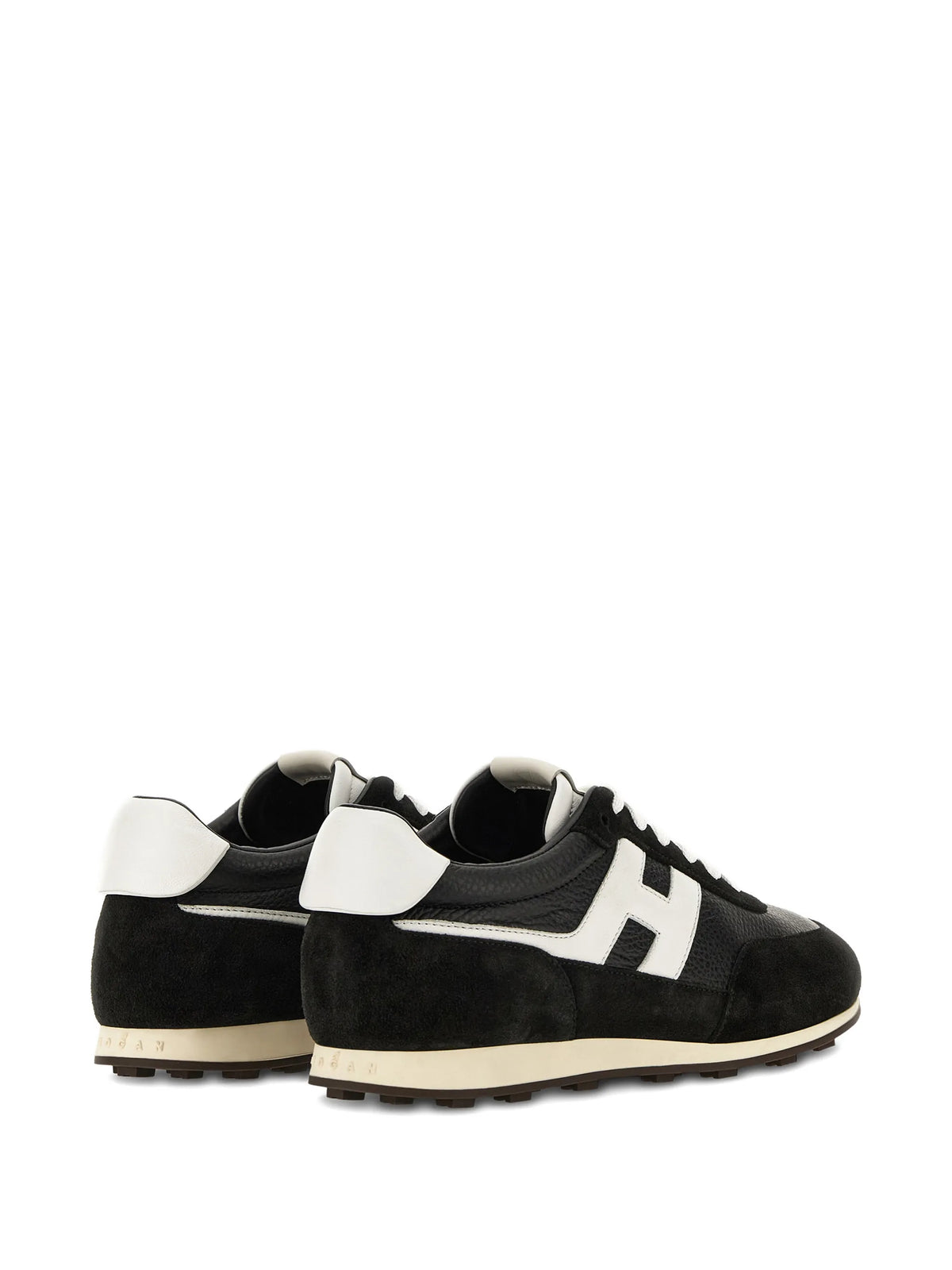 Athletic logo-patch sneakers