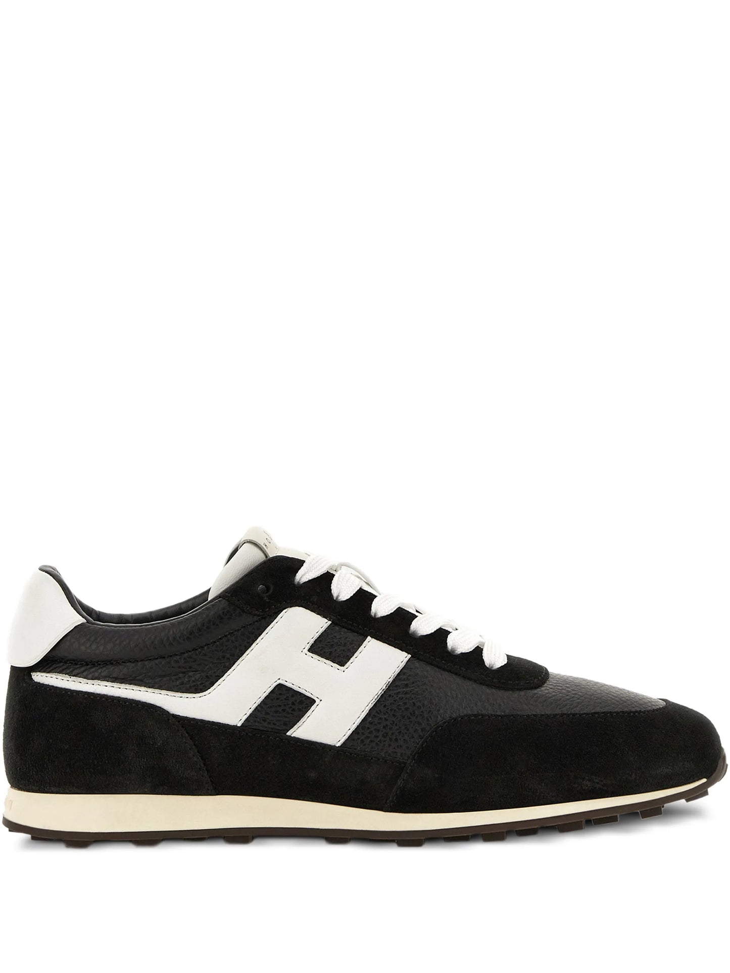 Athletic logo-patch sneakers
