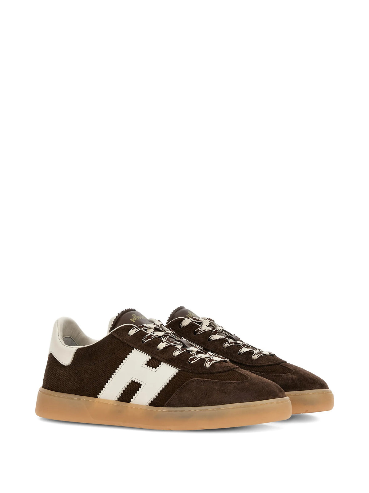 Cool textured logo-appliqué sneakers