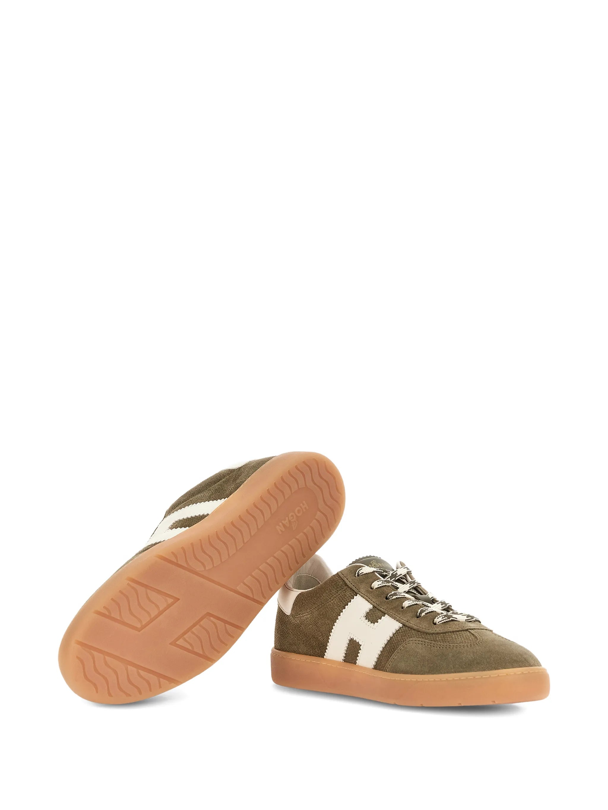 Cool suede logo-appliqué low-top sneakers