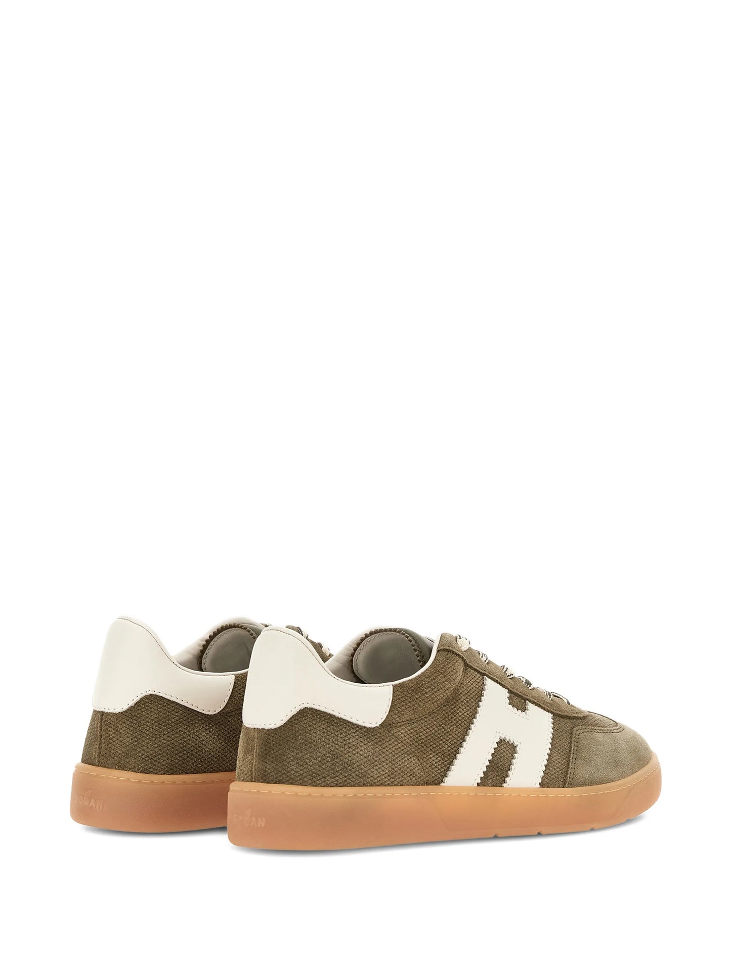 Cool suede logo-appliqué low-top sneakers
