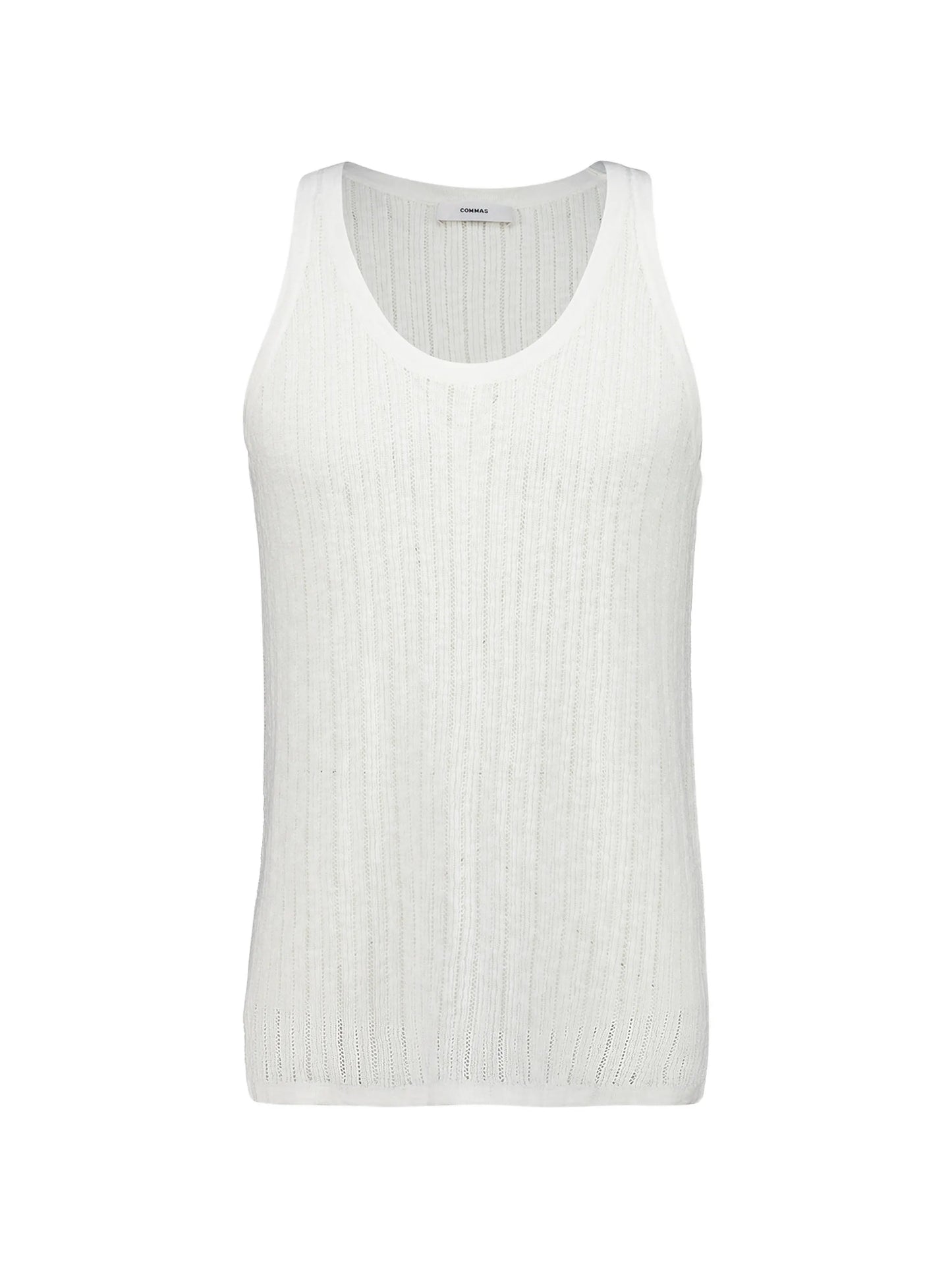 pointelle-knit tank top