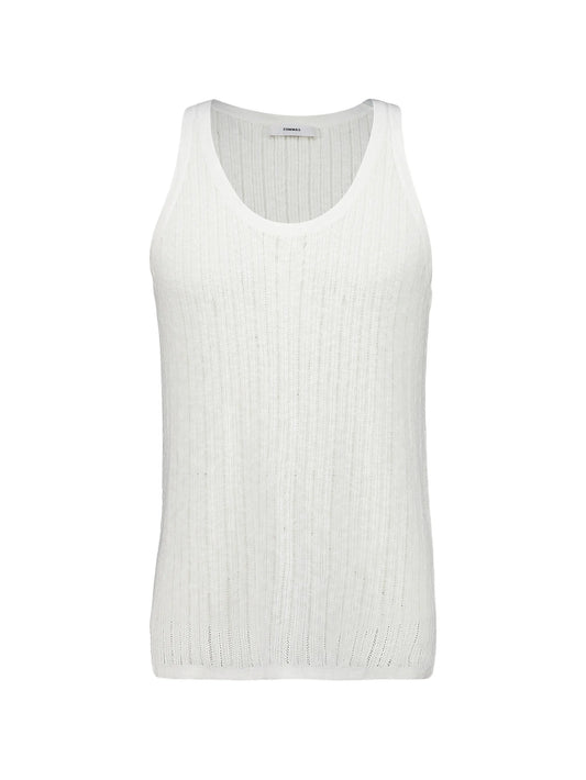 pointelle-knit tank top