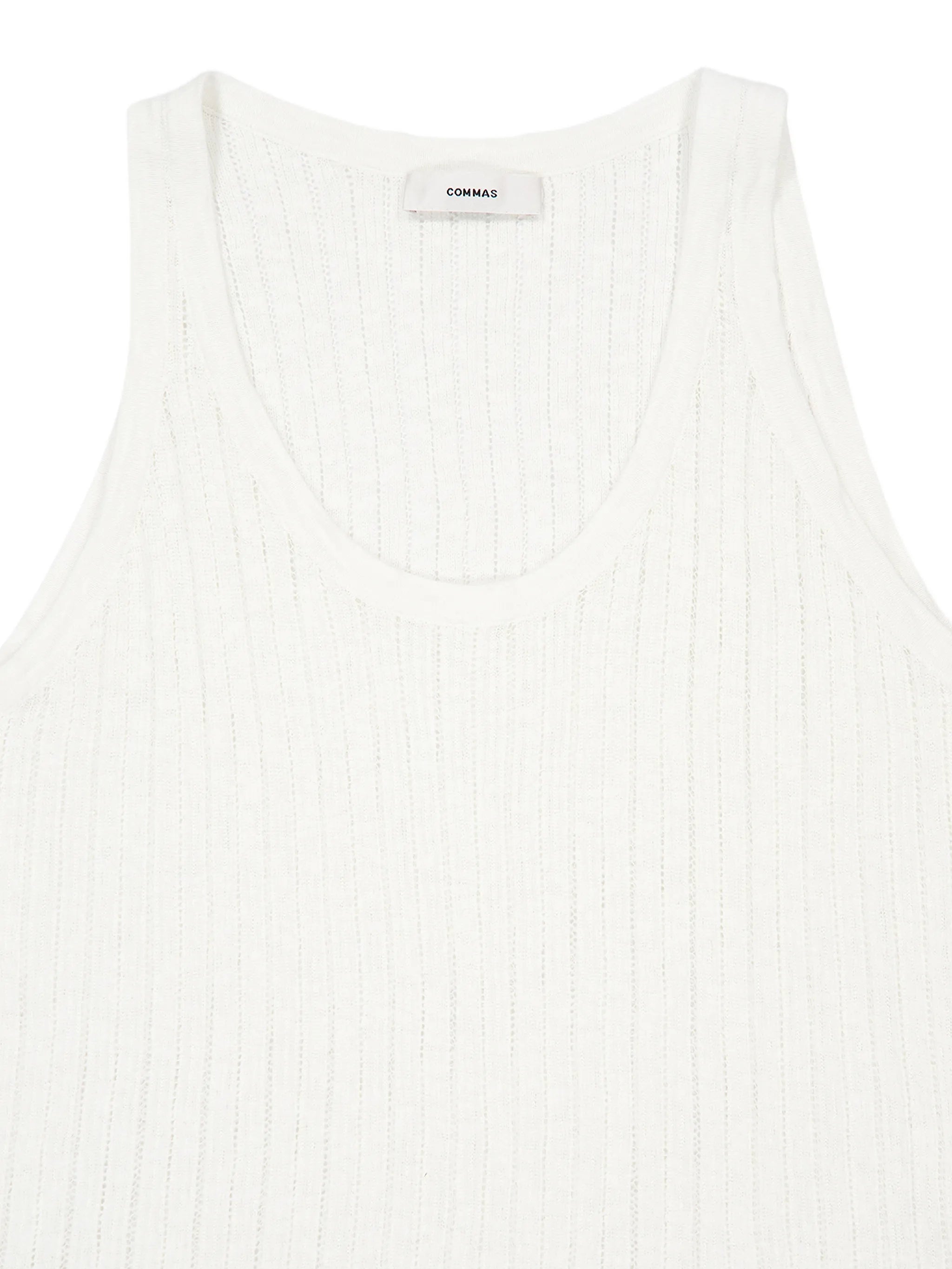 pointelle-knit tank top