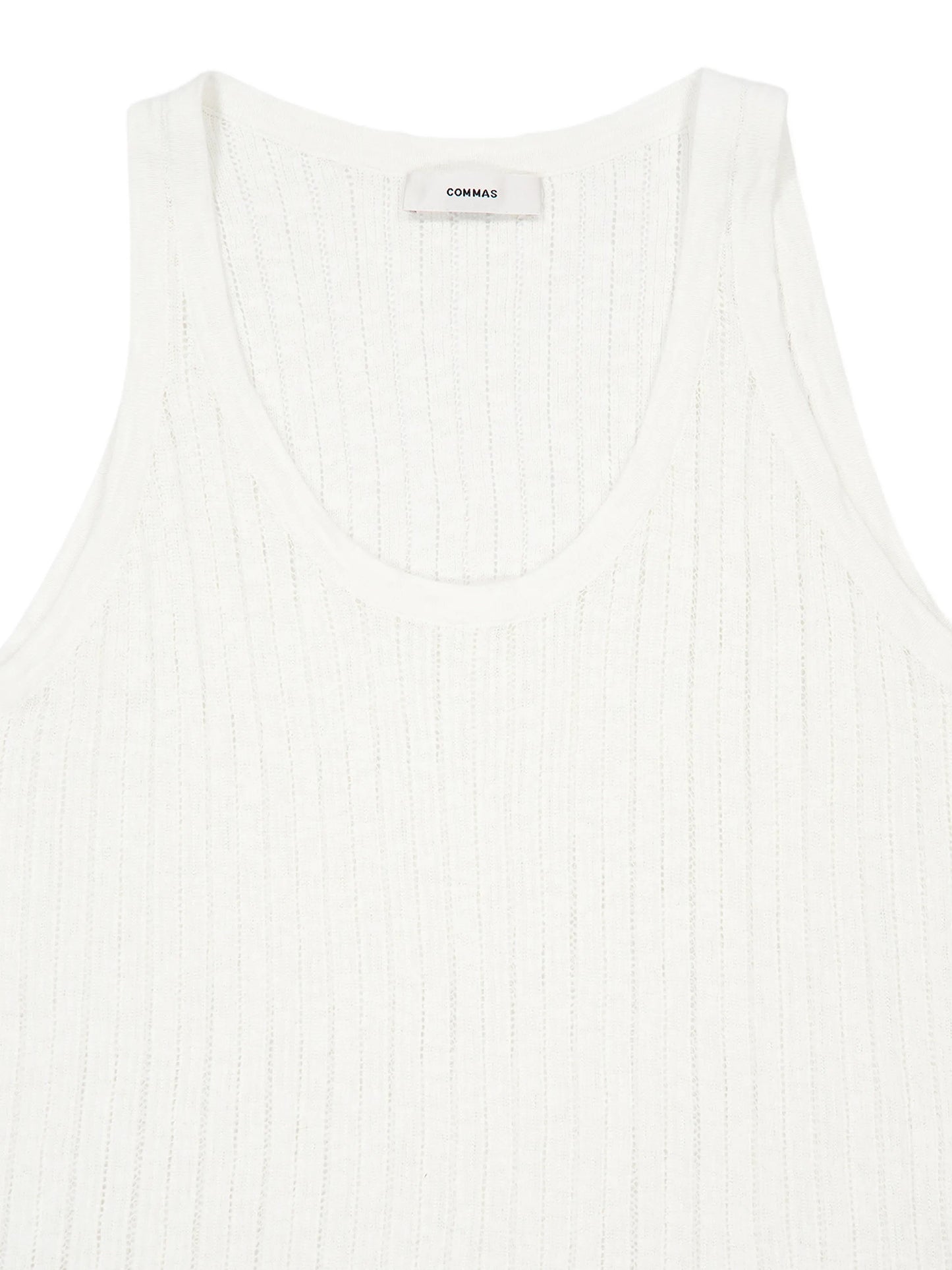 pointelle-knit tank top