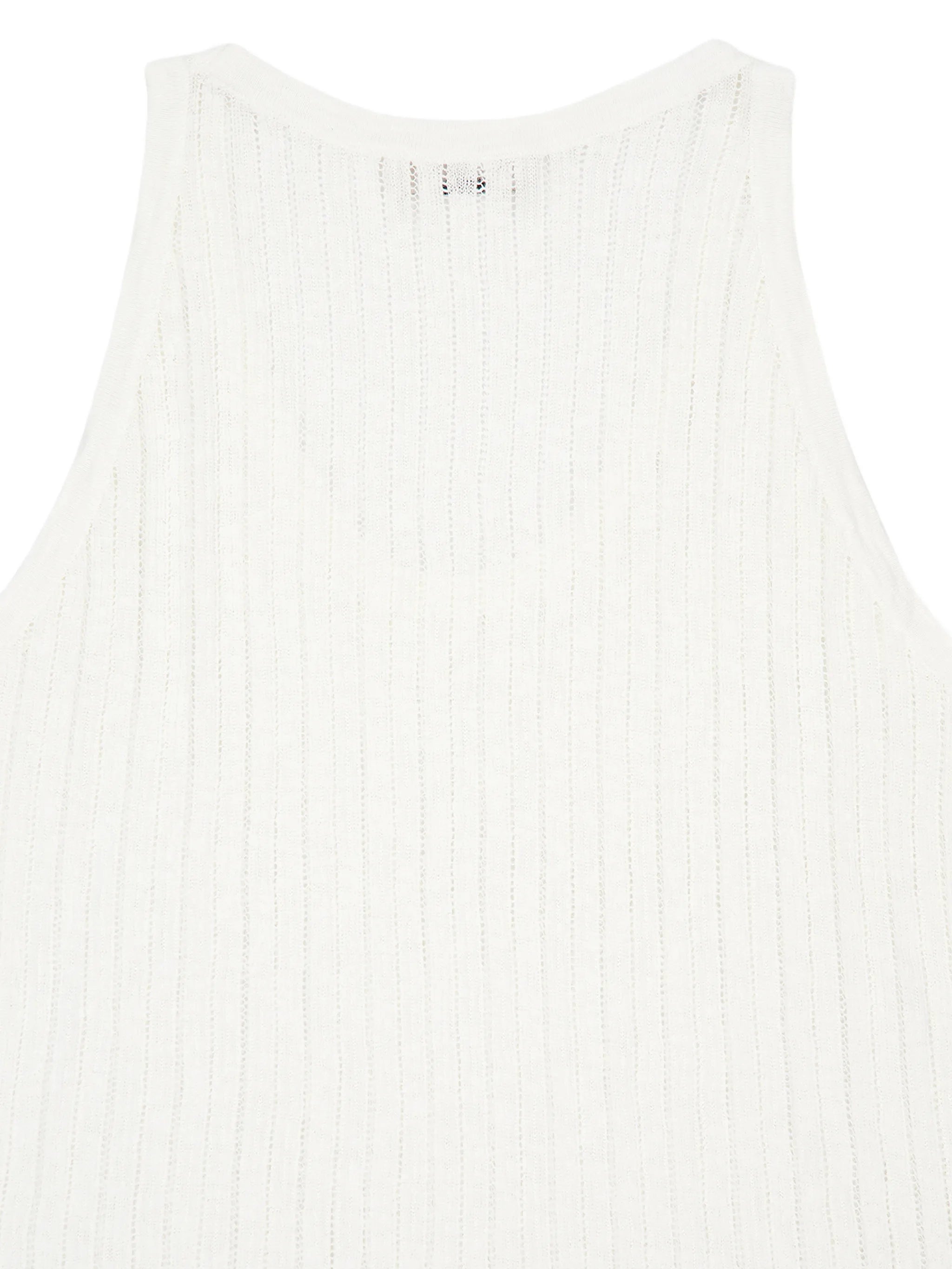 pointelle-knit tank top