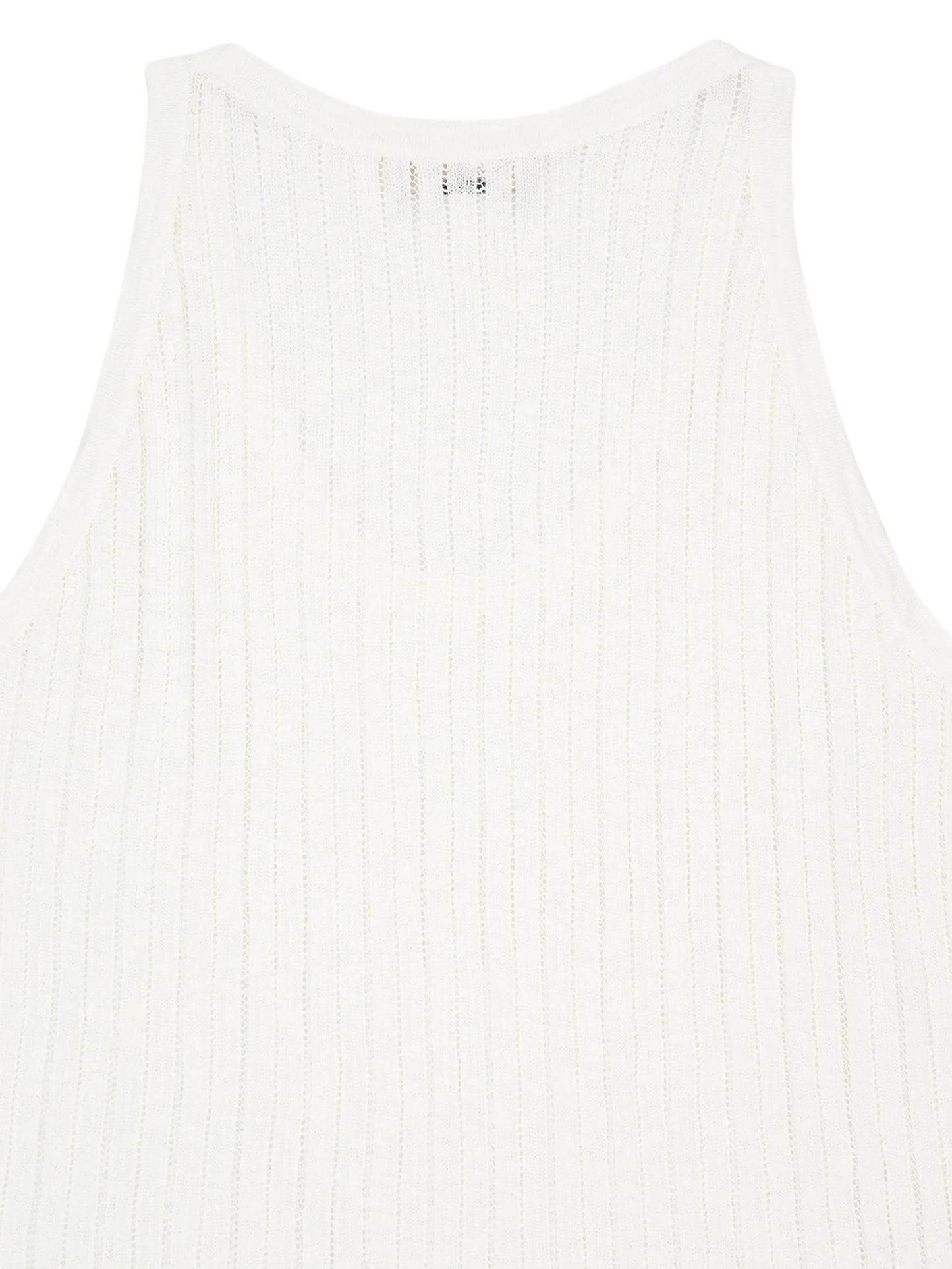 pointelle-knit tank top