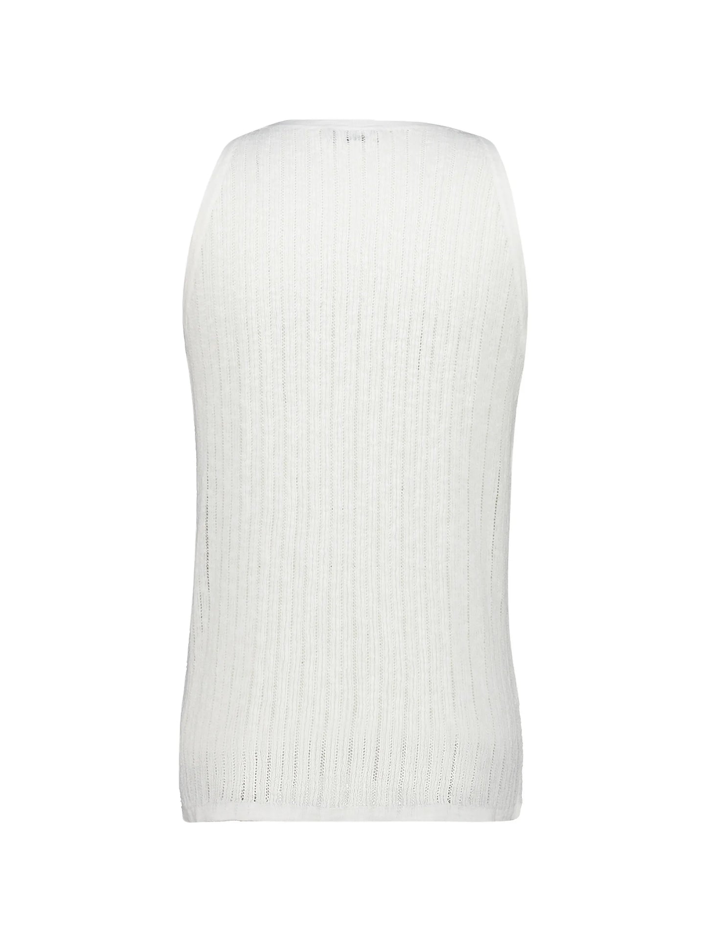 pointelle-knit tank top