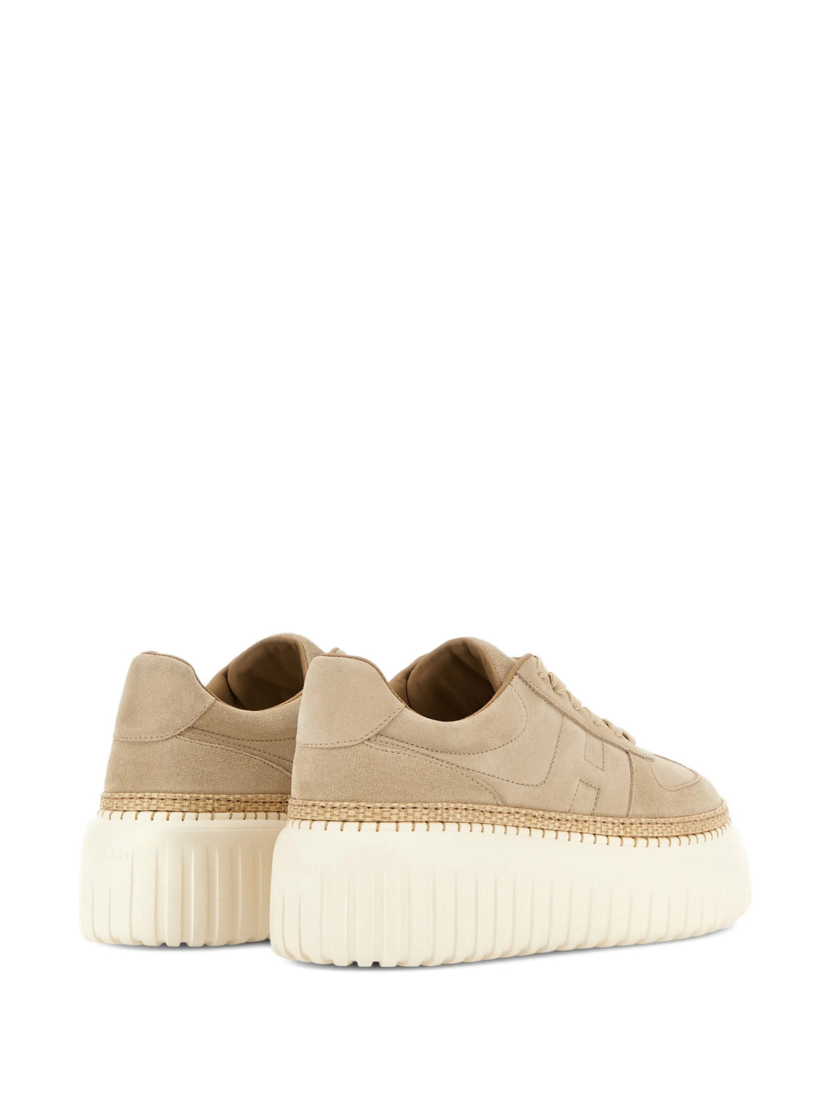 H-Stripes suede platform sneakers