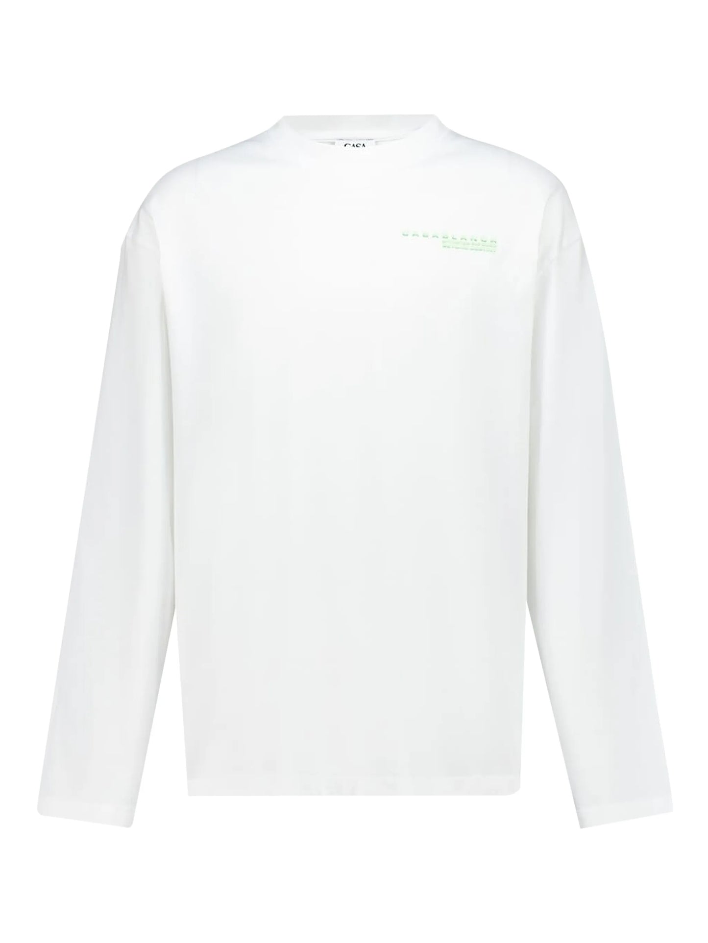 orchid-print long-sleeved T-shirt