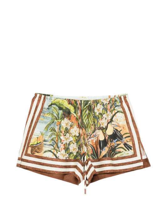Toucan Tango print shorts