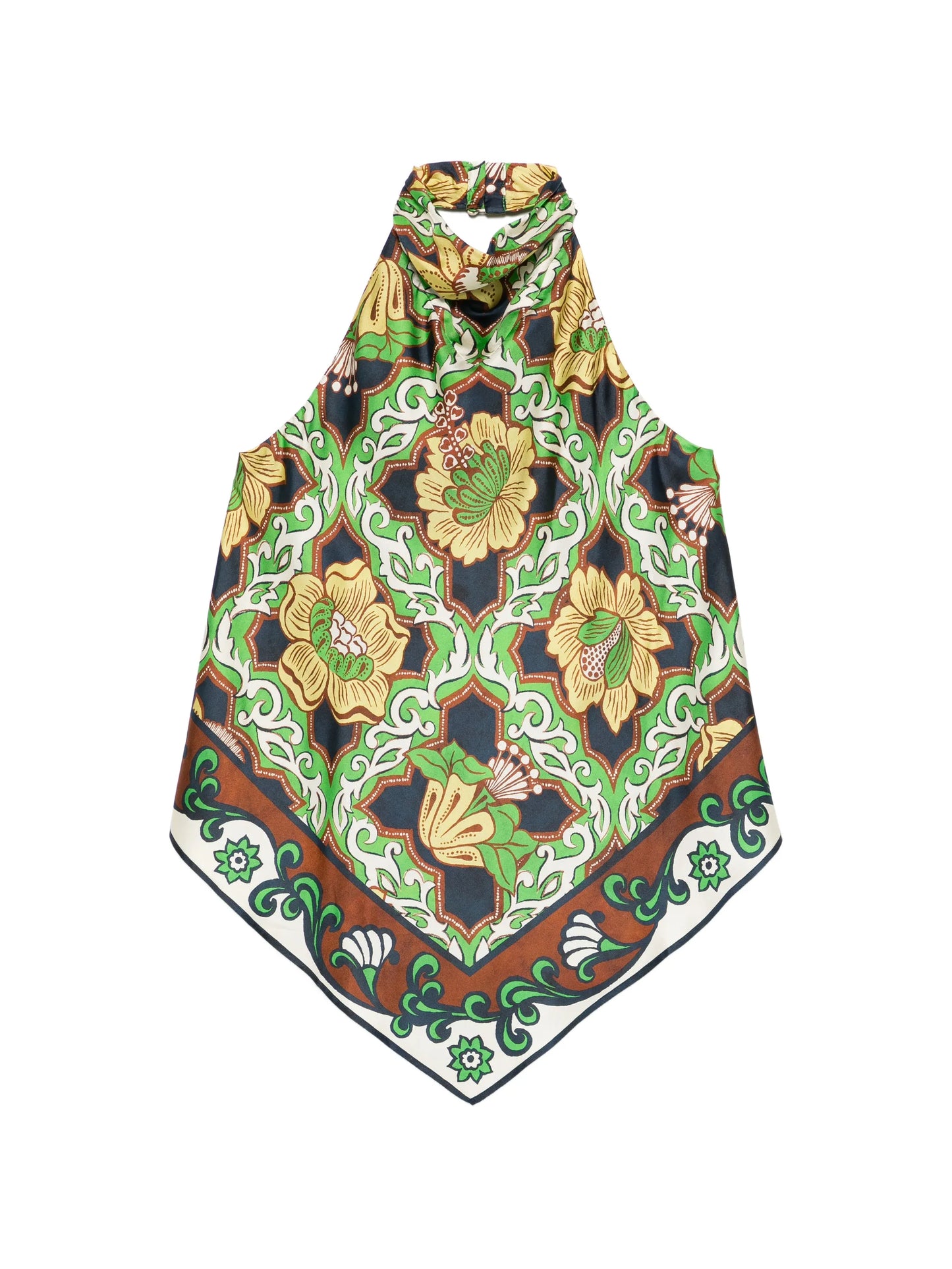 Liana floral halterneck top