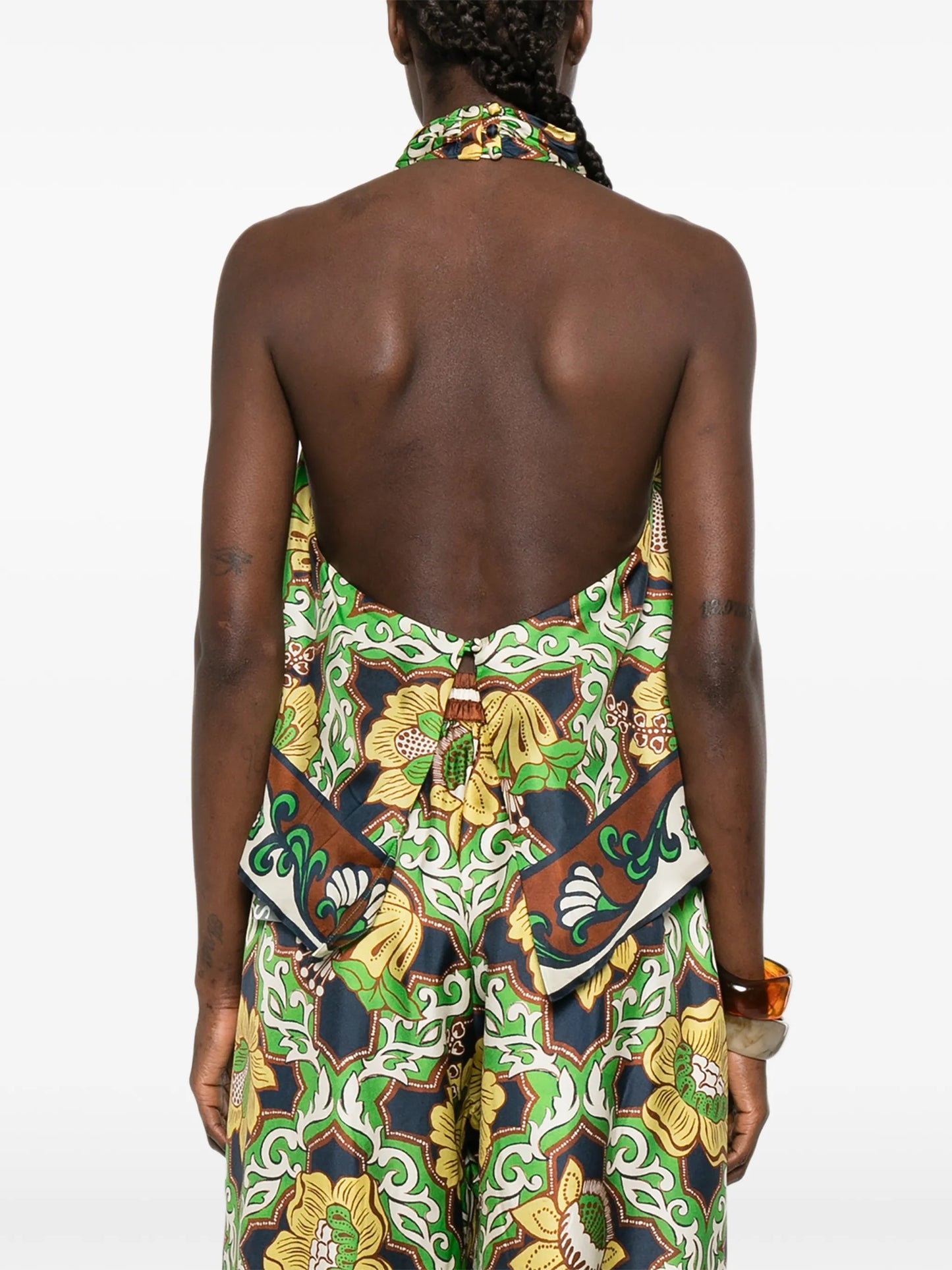 Liana floral halterneck top