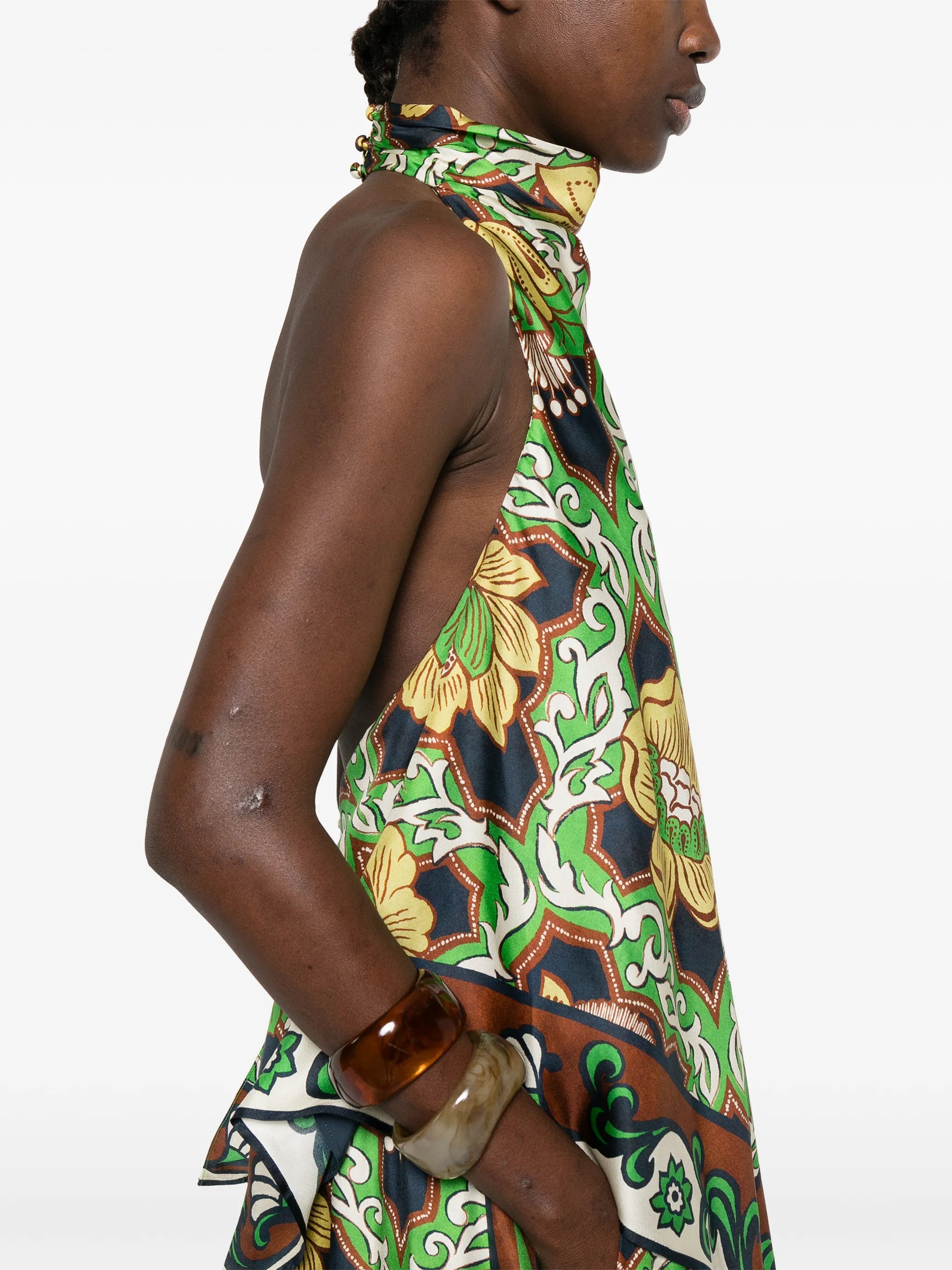 Liana floral halterneck top