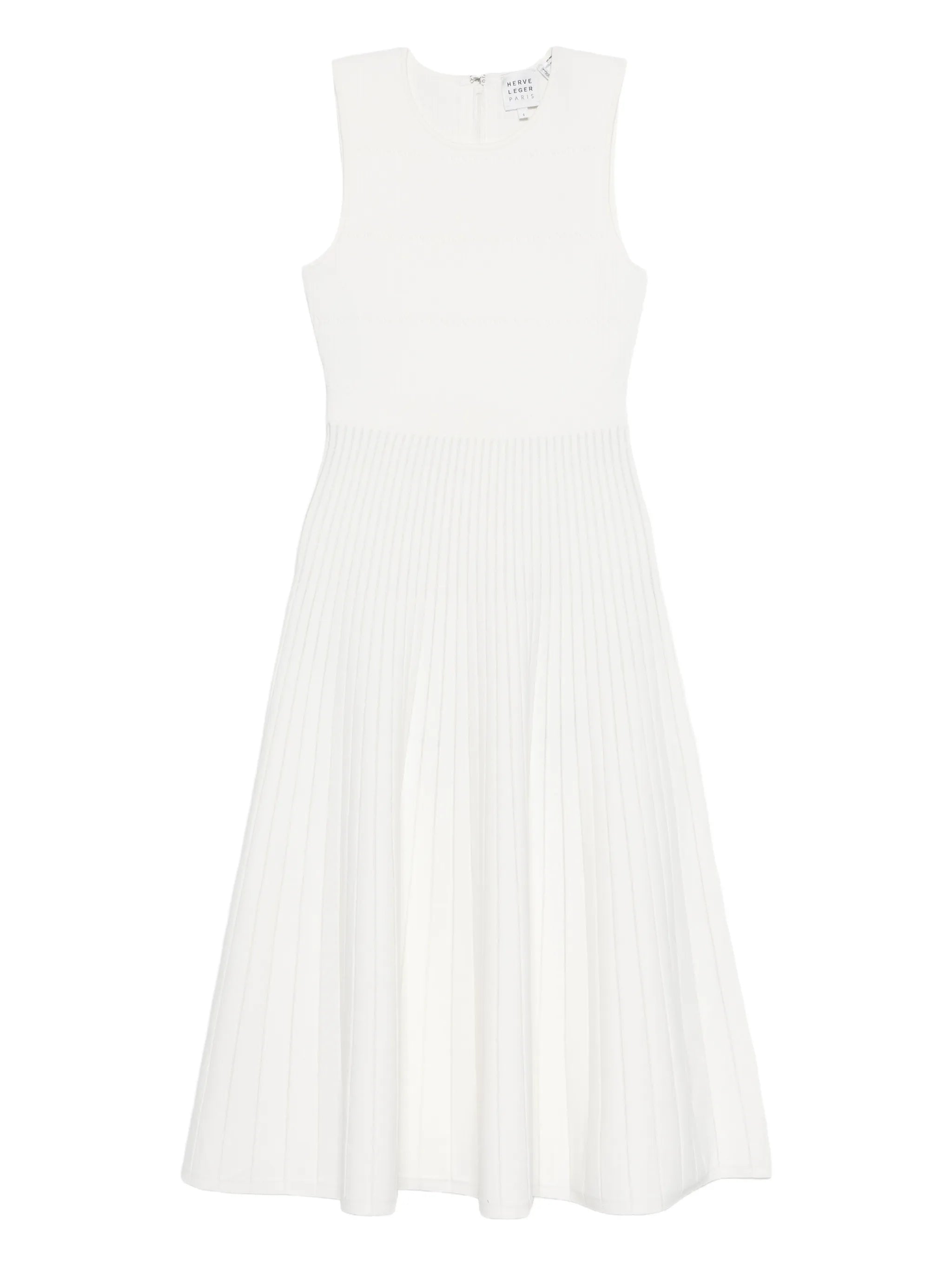 pleated A-line dress