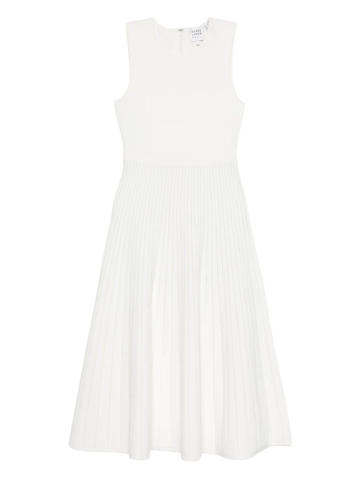 pleated A-line dress