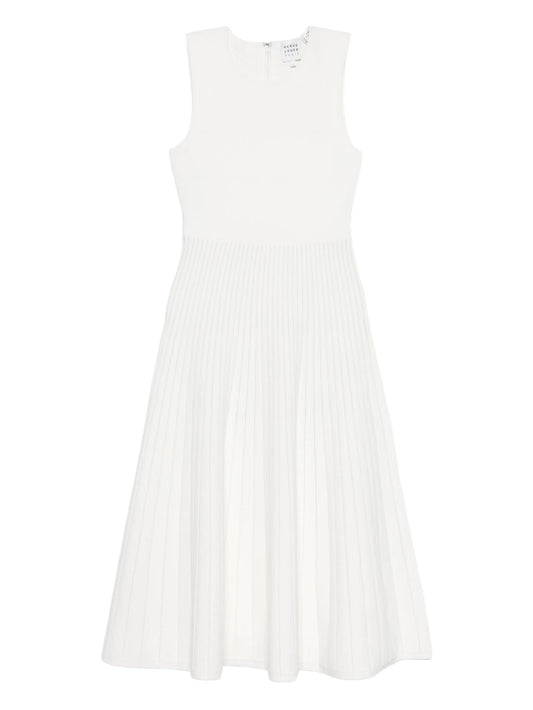 pleated A-line dress