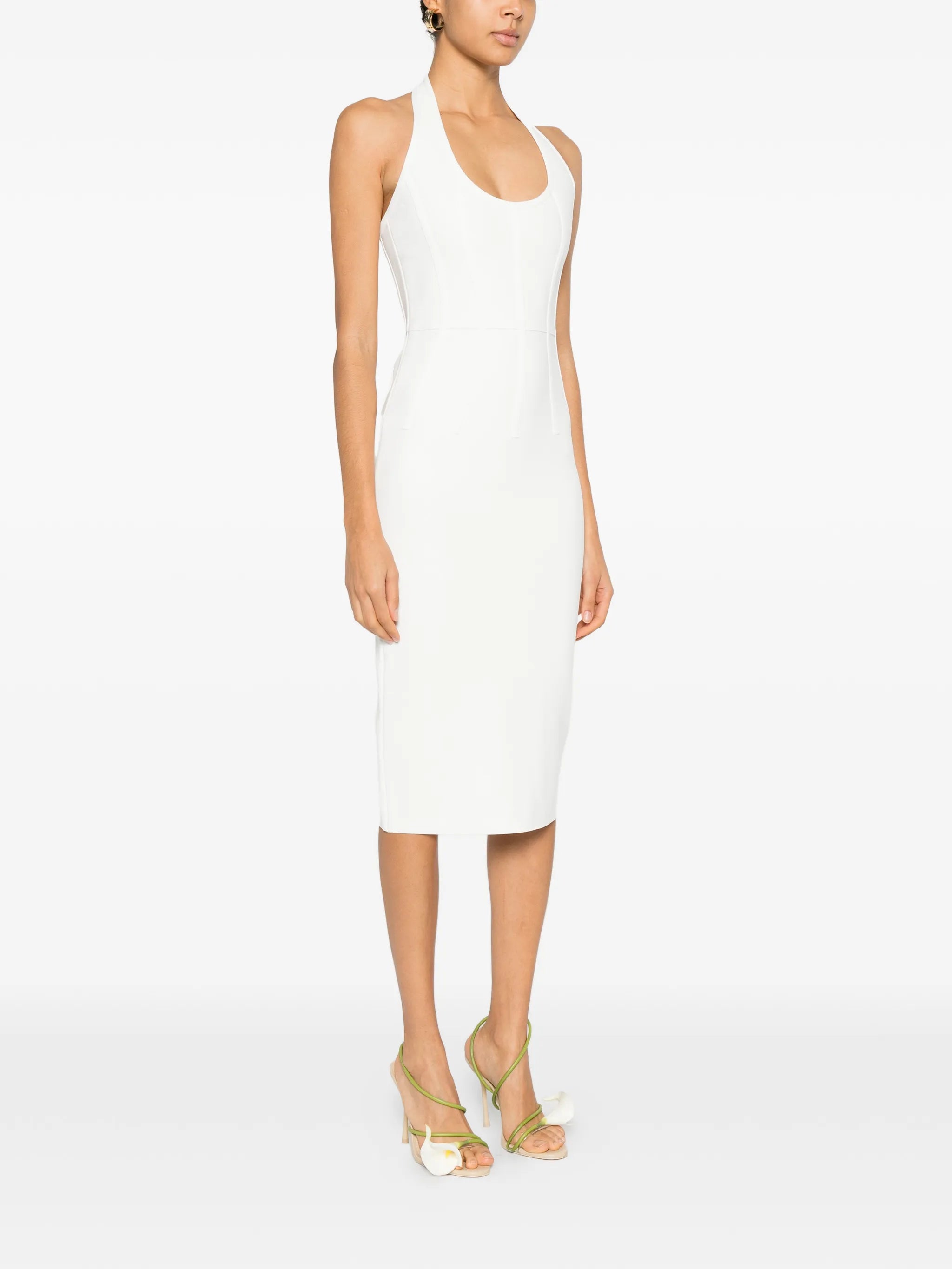 Willa halter-neck midi dress