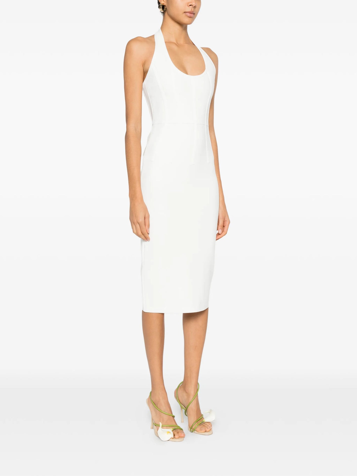 Willa halter-neck midi dress