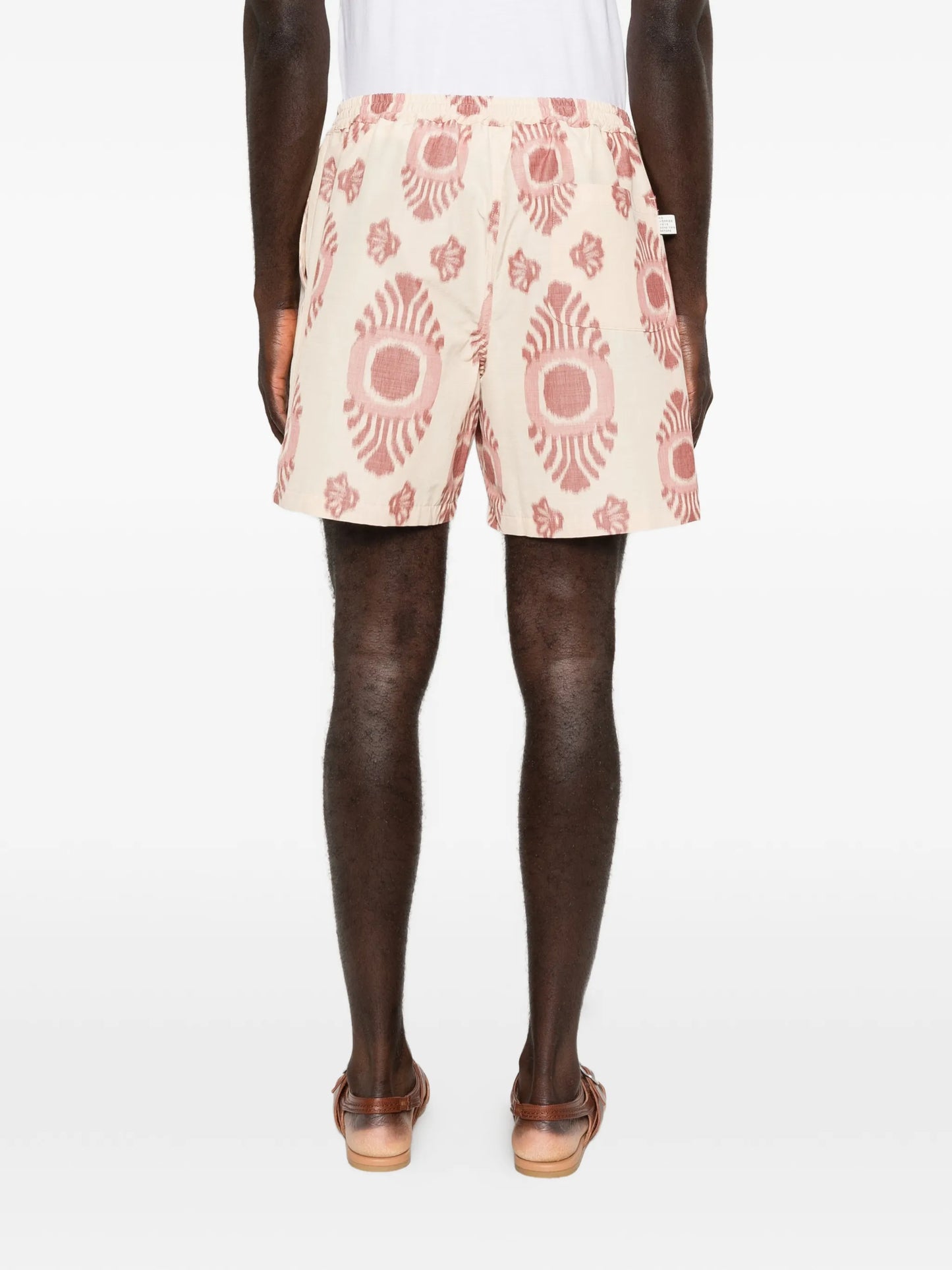Volta patterned drawstring shorts