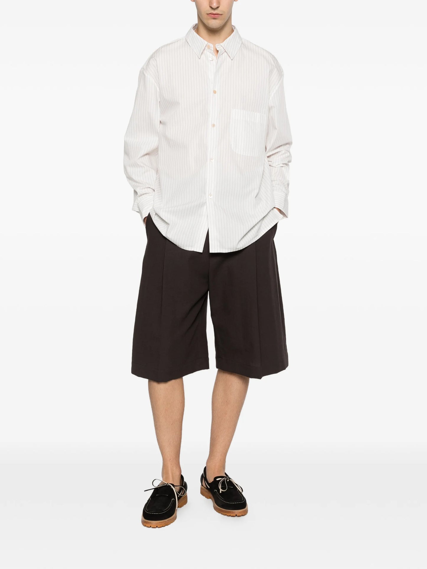Gusto striped long-sleeve shirt