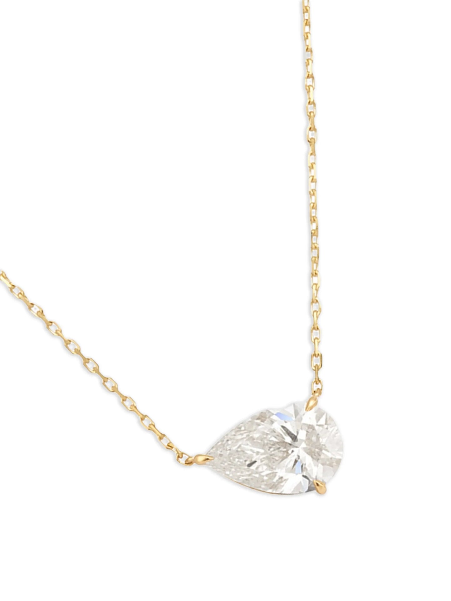 9CT yellow gold Iris diamond necklace