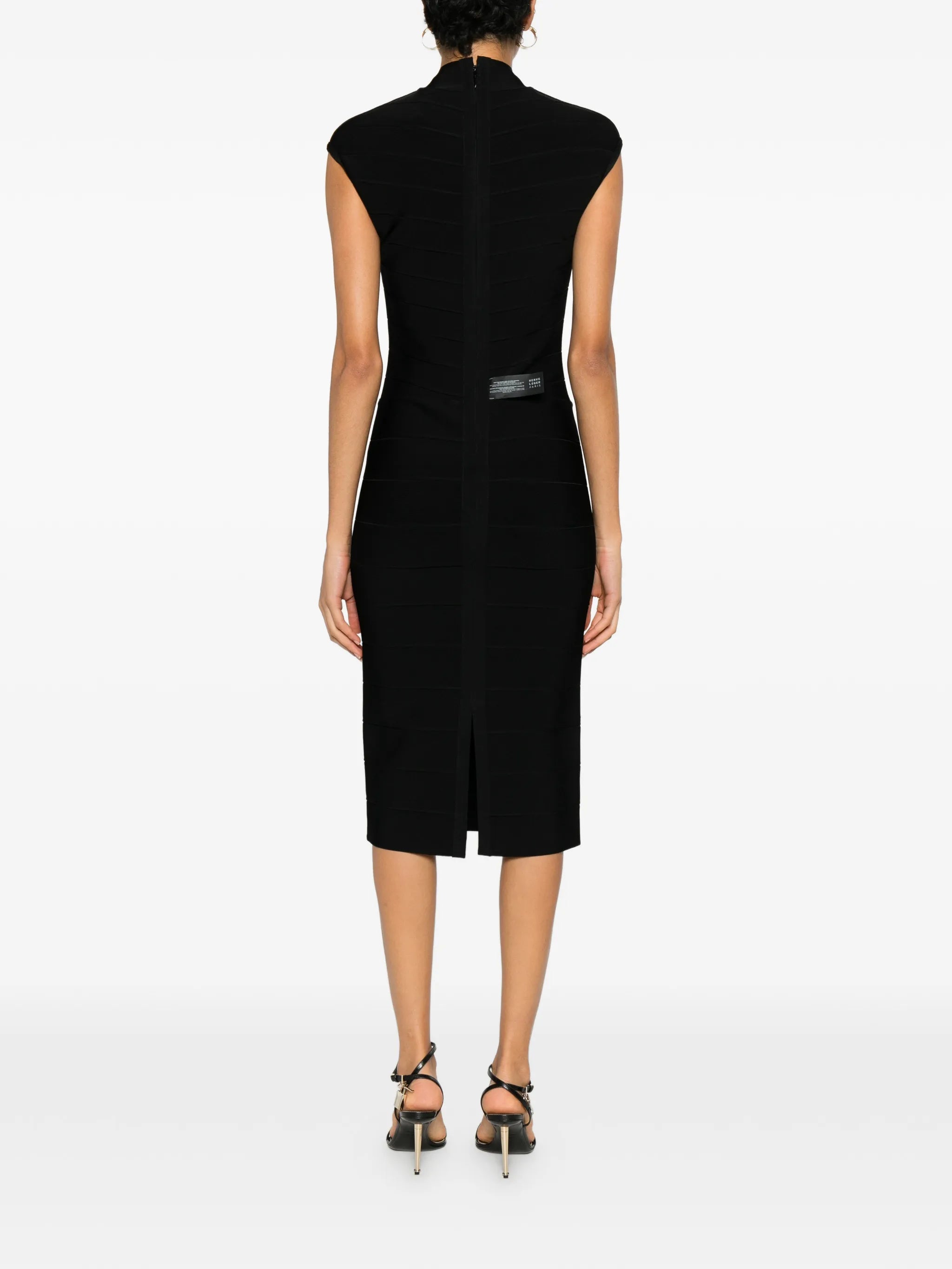 Davina high-neck midi dress