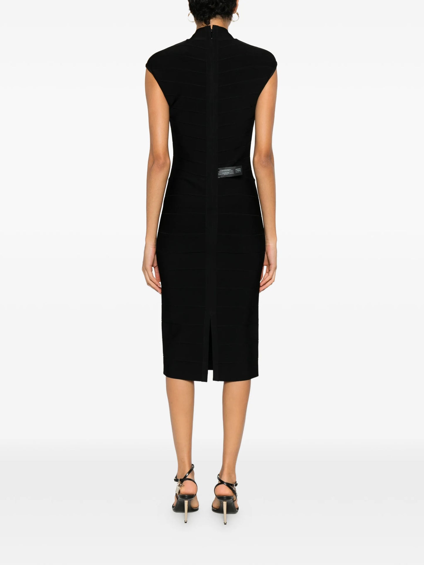 Davina high-neck midi dress