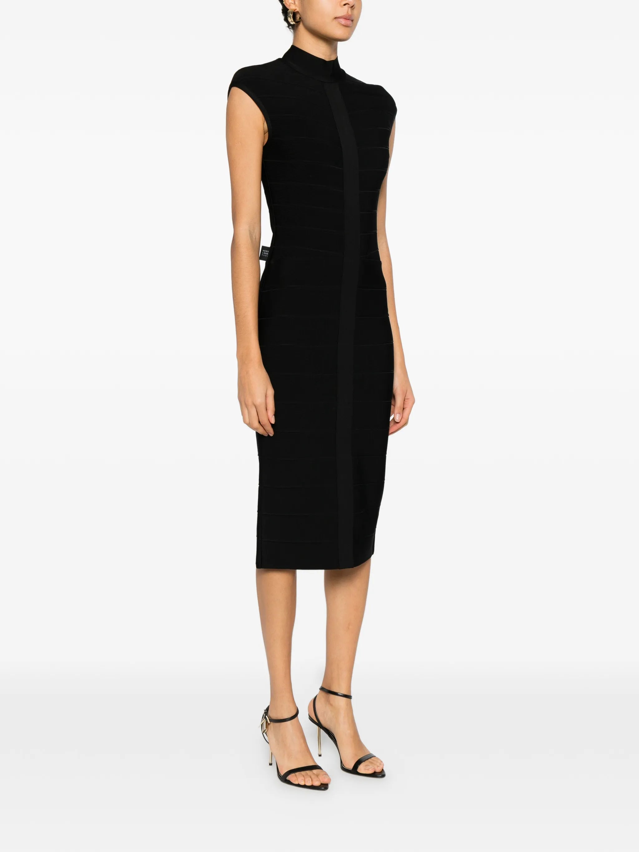 Davina high-neck midi dress