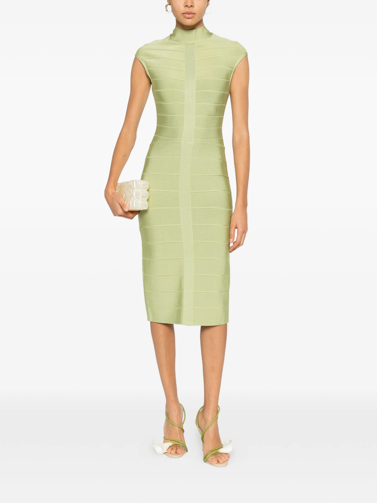 Davina ribbed midi dress